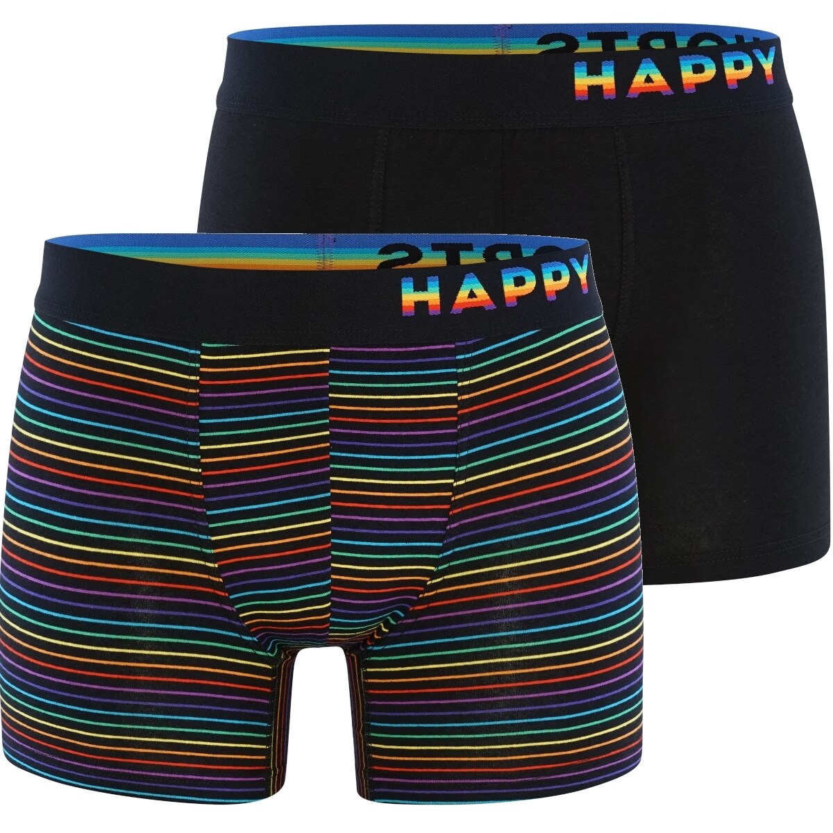 Happy Shorts Herren Retroshorts Trunks 2er Pack - Bild 1
