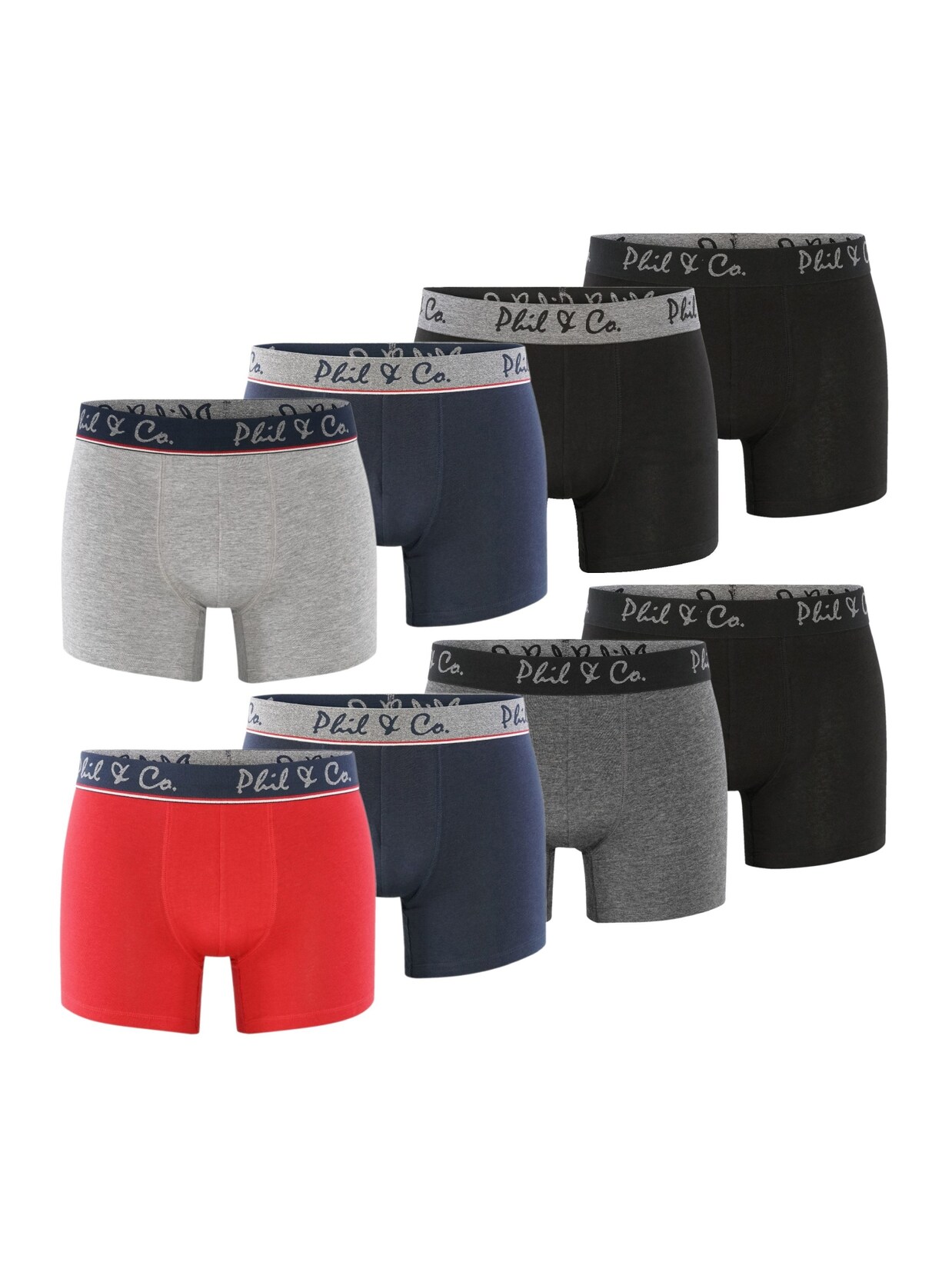 Phil & Co. Berlin Herren Retroshorts 8-Pack Jersey 8er Pack