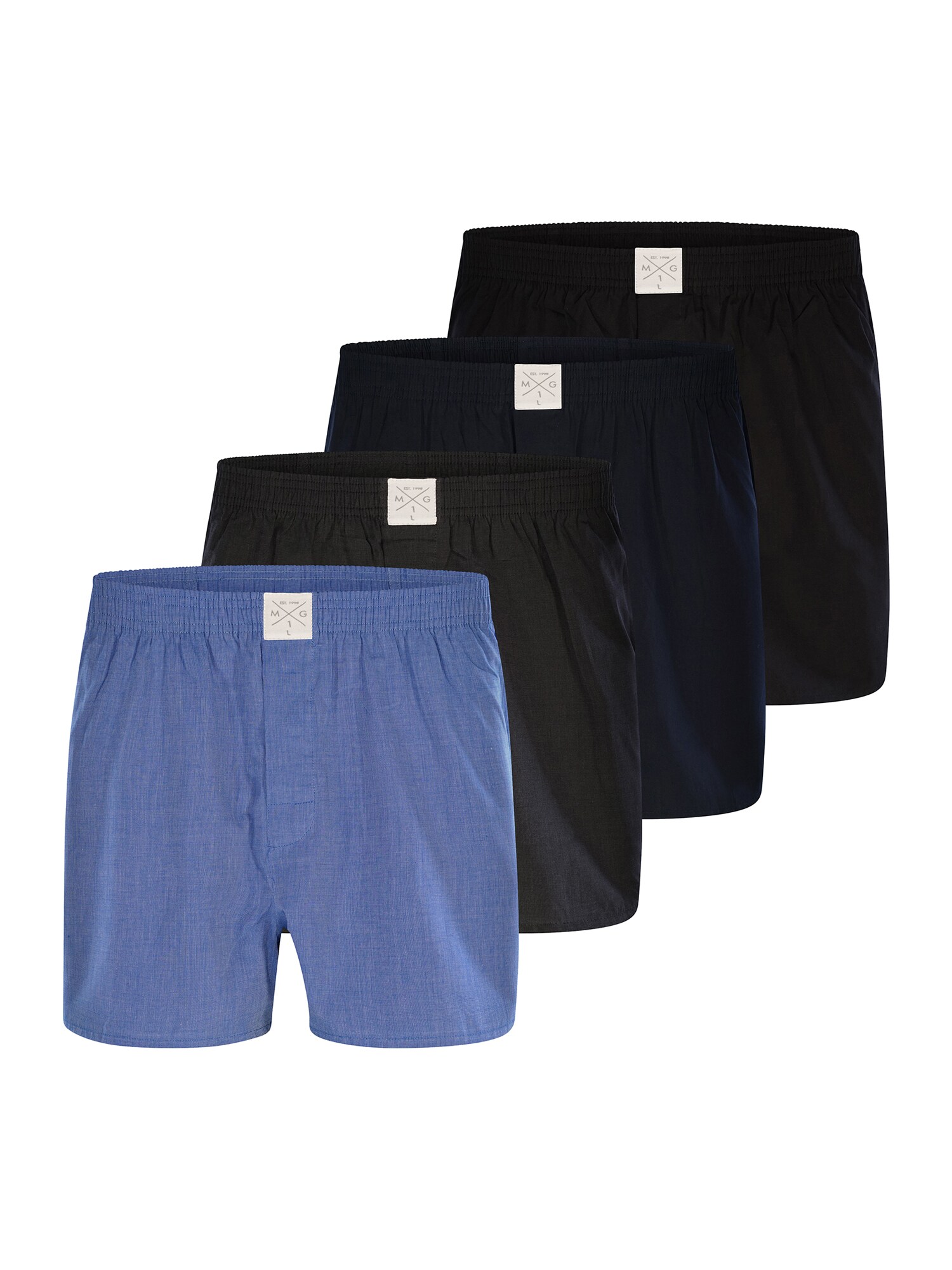 MG-1 Herren Web-Boxershorts 4-Pack 4er Pack - Bild 1
