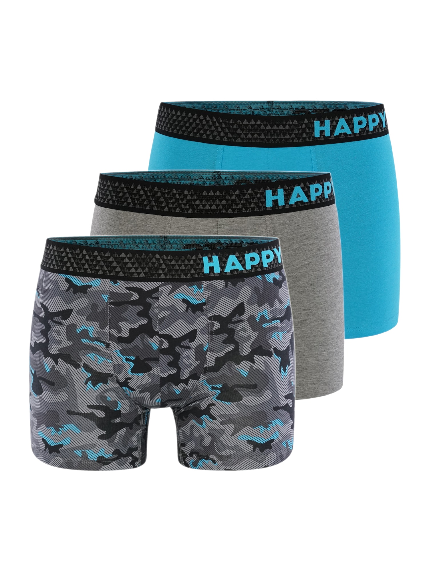 Happy Shorts Herren Retroshorts 3-Pack 3er Pack - Bild 1