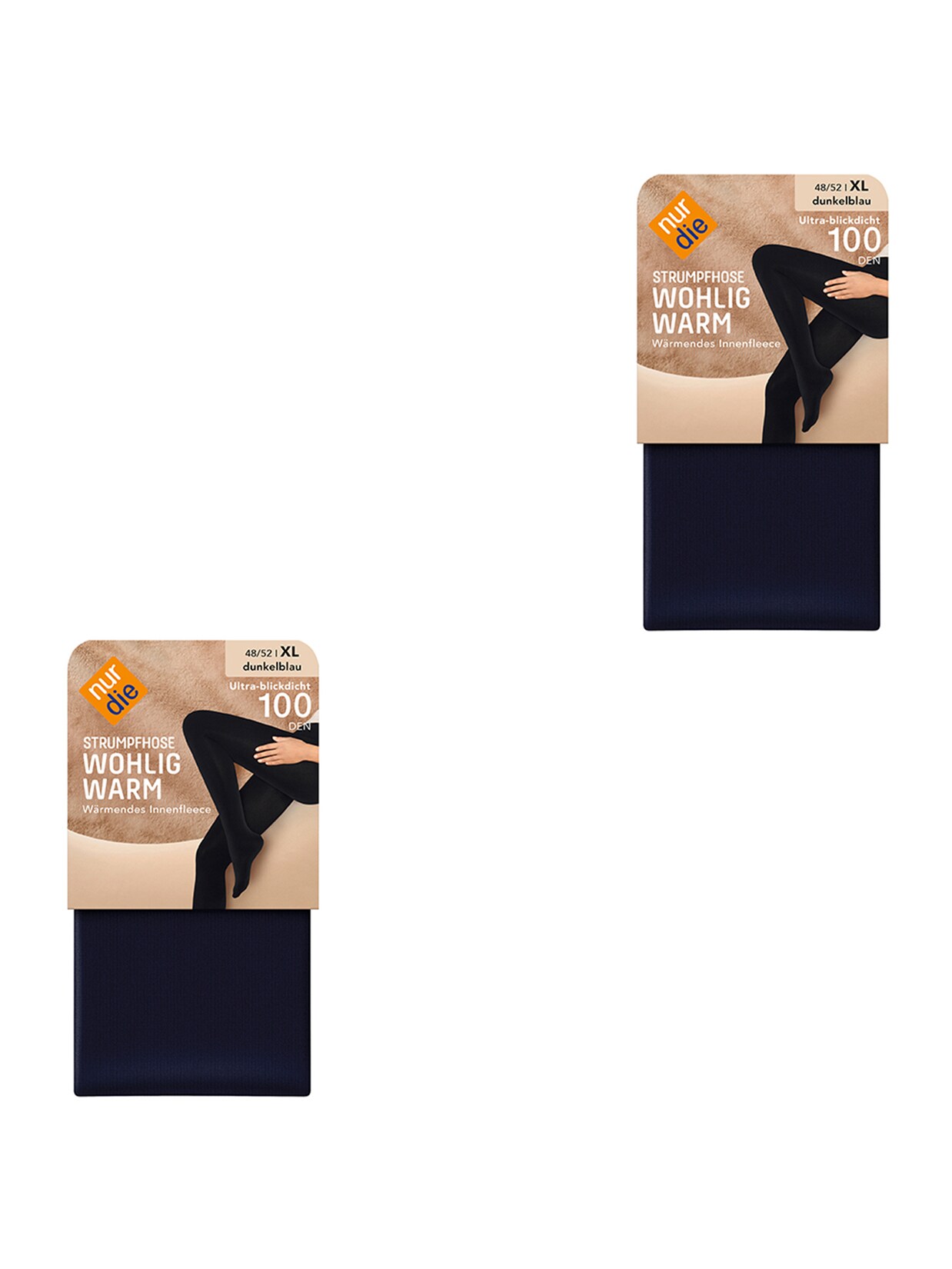 NUR DIE Damen Feinstrumpfhose Wohlig-Warm 100 DEN 2er Pack | 04251462339733