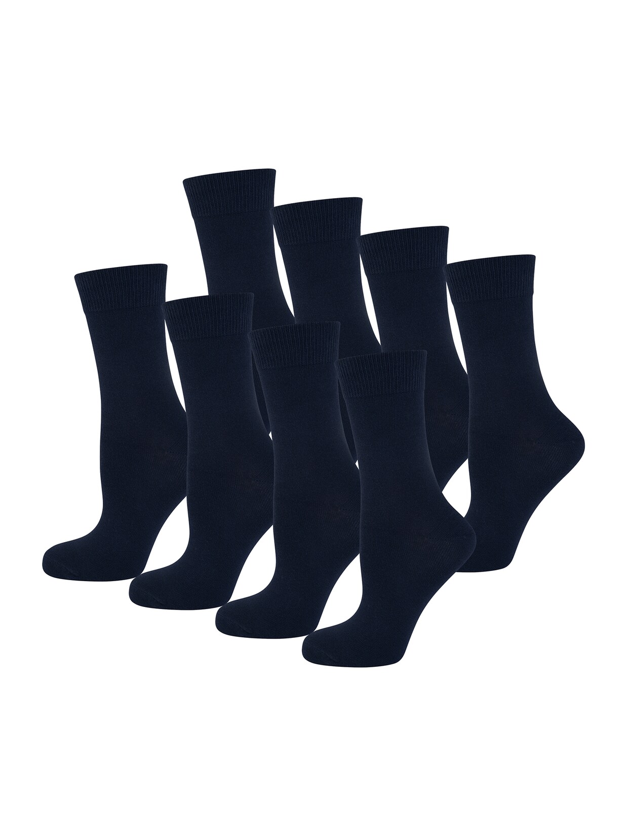 NUR DIE Damen Freizeitsocken Classic Baumwolle 8er Pack | 04251462340241