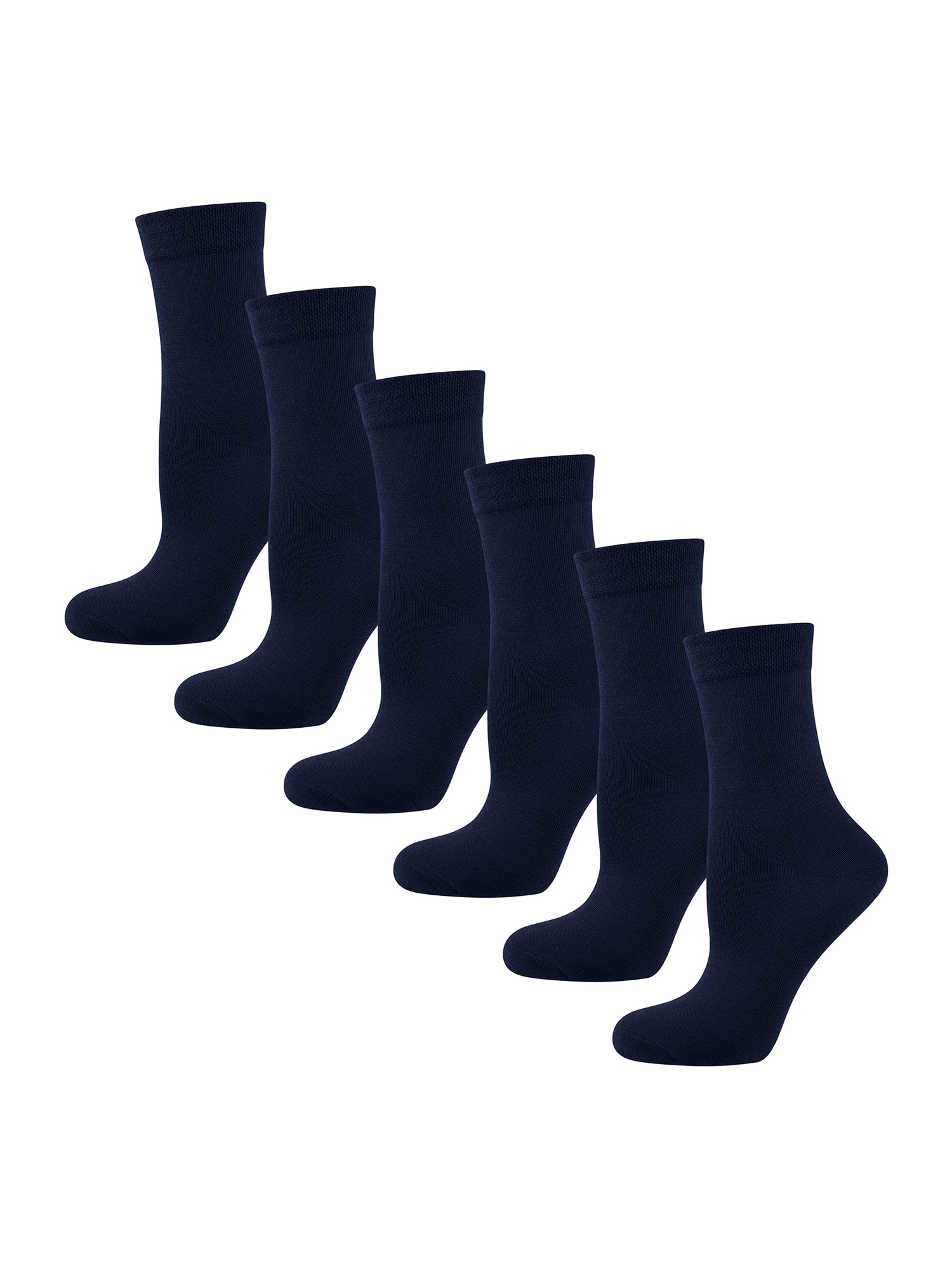 NUR DIE Damen Freizeitsocken Ohne Gummi 6er Pack - Bild 1