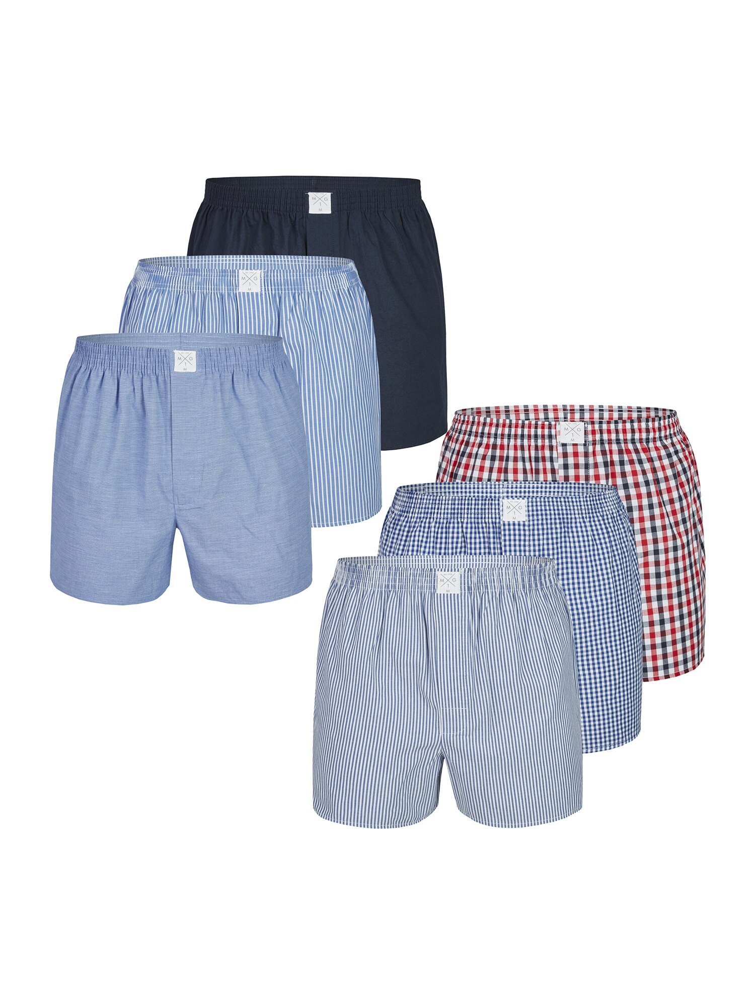 MG-1 Herren Boxershorts Classics 6-Pack 6er Pack - Bild 1