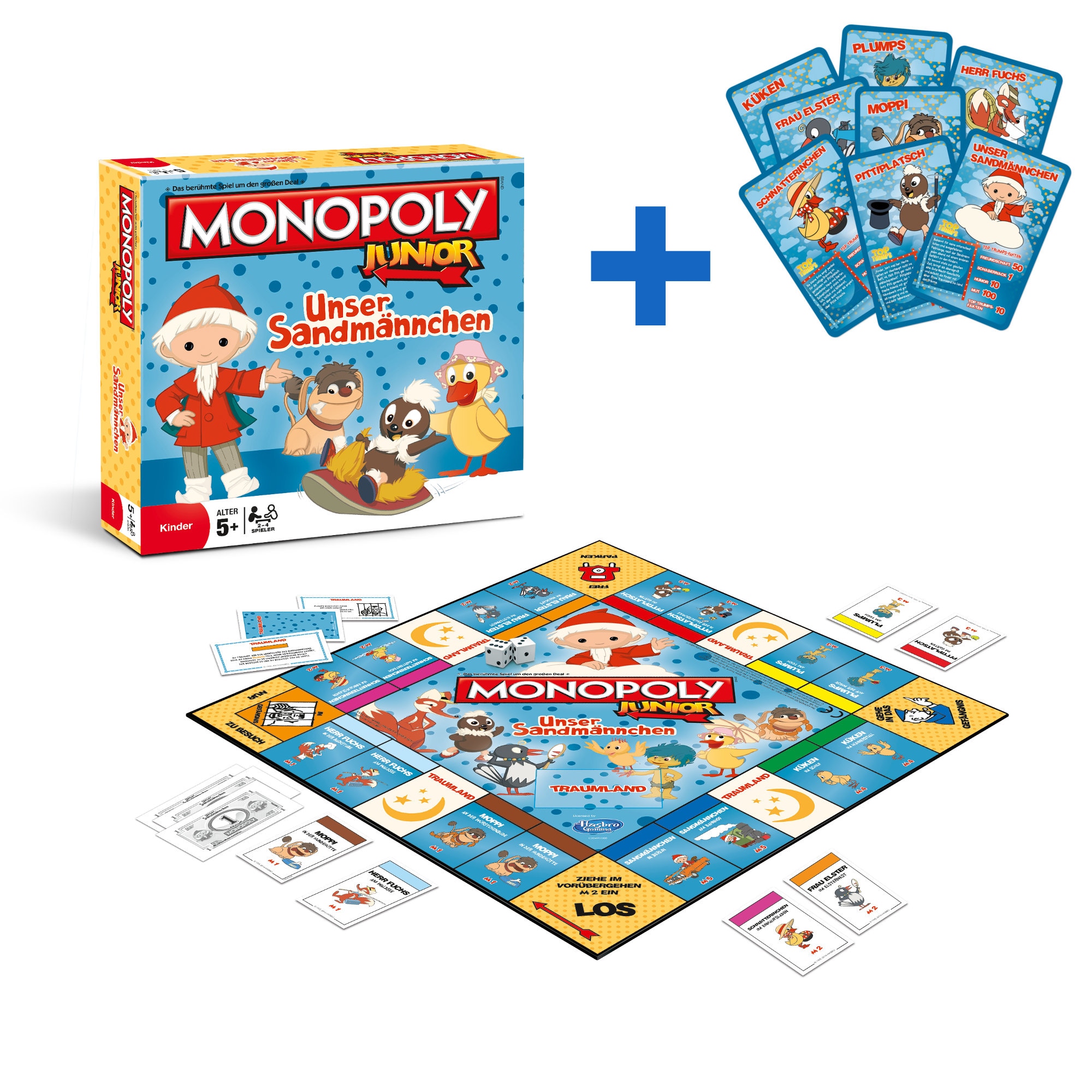 Monopoly Junior - Unser Sandm&auml;nnchen Brettspiel Gesellschaftsspiel - Bild 1