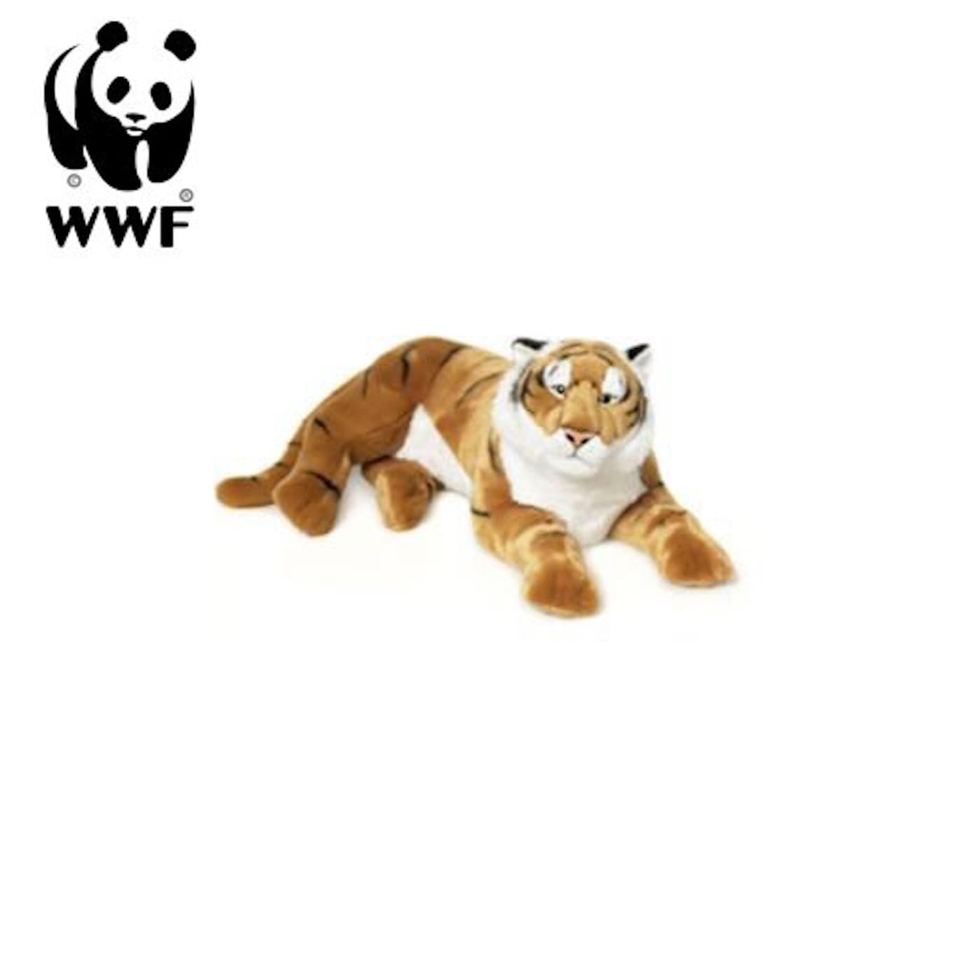 Pl&uuml;schtier Tiger (liegend, 81 cm) lebensecht Kuscheltier Stofftier Riesenpl&uuml;sch Raubkatze - Bild 1