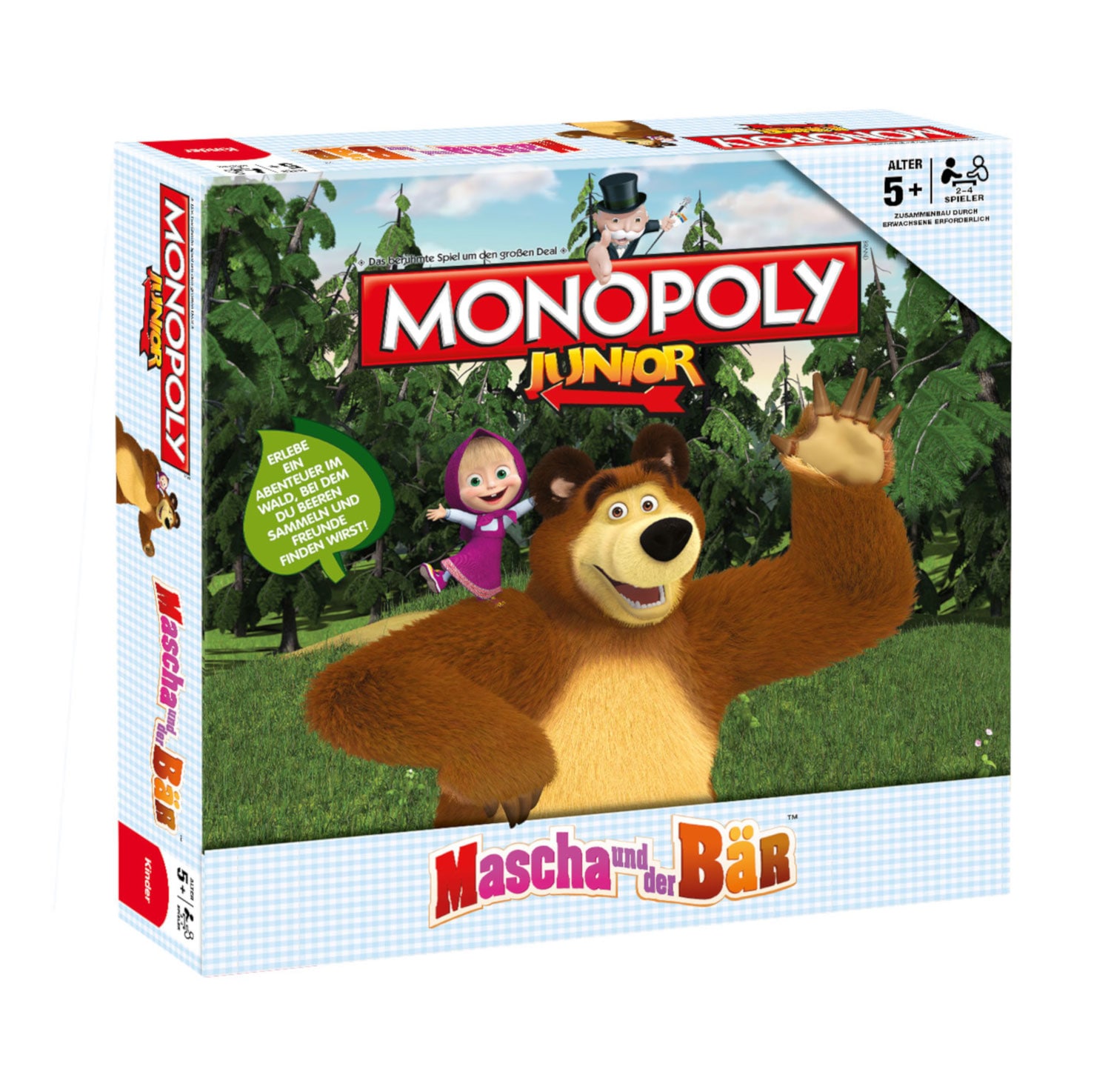 Monopoly Junior Masha und der B&auml;r Brettspiel Gesellschaftsspiel Spiel - Bild 1