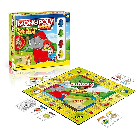 Monopoly Junior Benjamin Blümchen Brettspiel Gesellschaftsspiel Spiel Deutsch - Bild 1