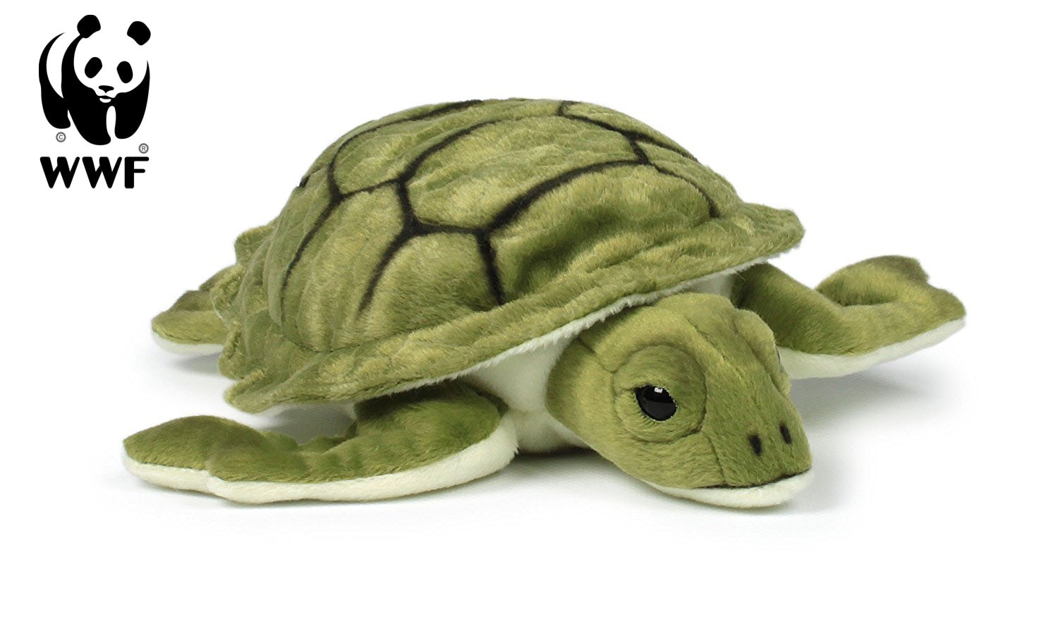 WWF - Pl&uuml;schtier - Meeresschildkr&ouml;te (23cm) lebensecht Kuscheltier Stofftier Schildkr&ouml;te Turtle - Bild 1