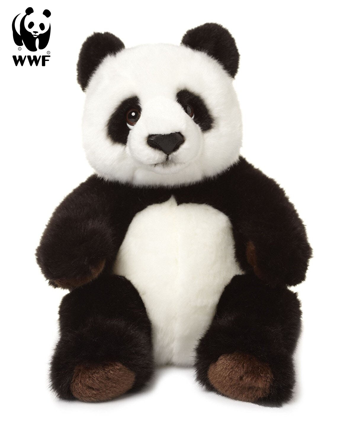 WWF - Pl&uuml;schtier - Panda (sitzend, 22cm) lebensecht Kuscheltier Stofftier B&auml;r - Bild 1