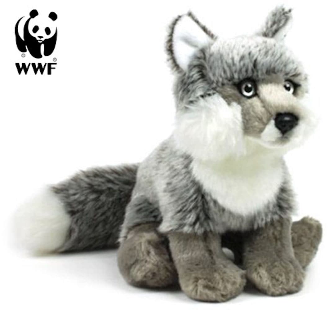 Pl&uuml;schtier Silberfuchs (15cm) lebensecht Kuscheltier Stofftier Fuchs - Bild 1