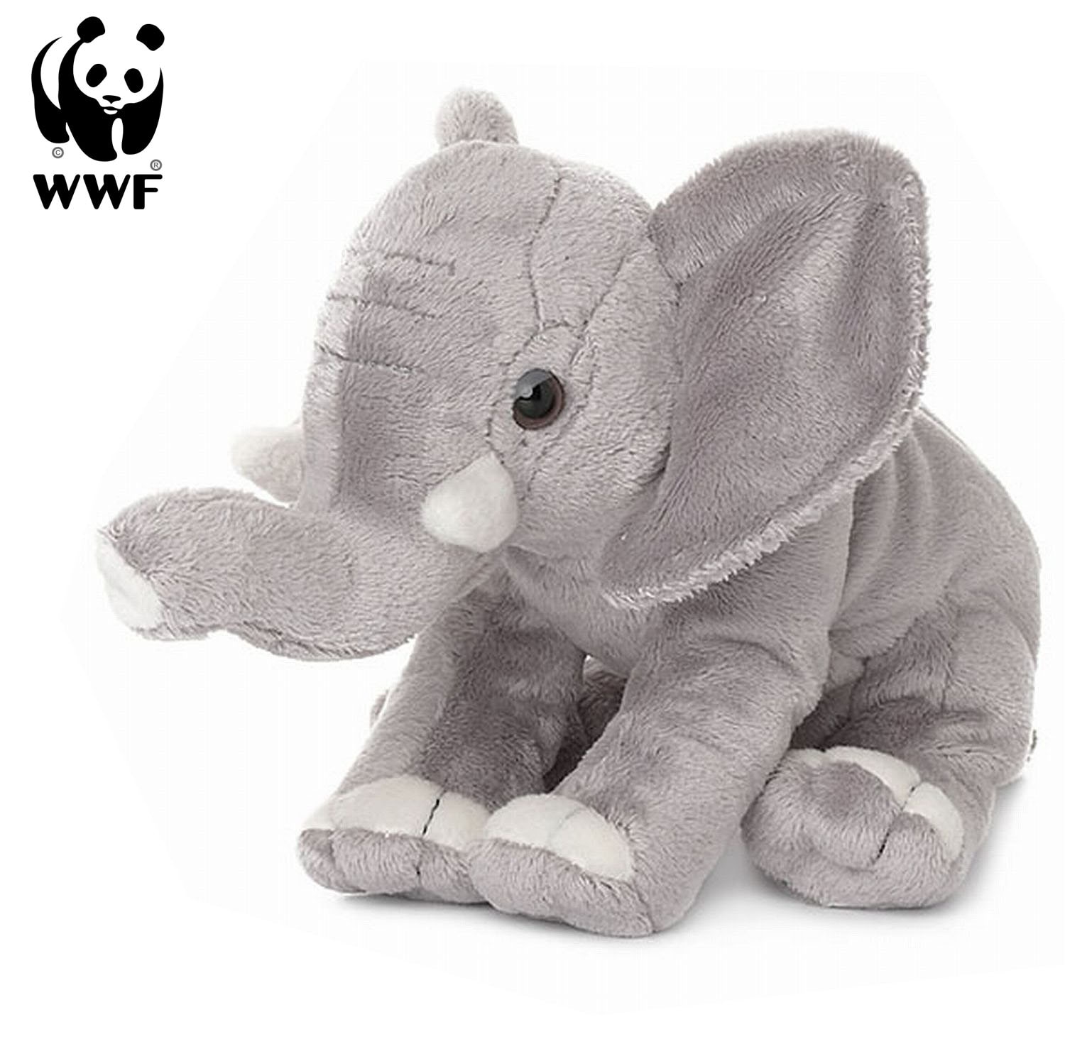 Pl&uuml;schtier Elefant (R&uuml;ssel hoch, 18cm) lebensecht Kuscheltier Stofftier - Bild 1