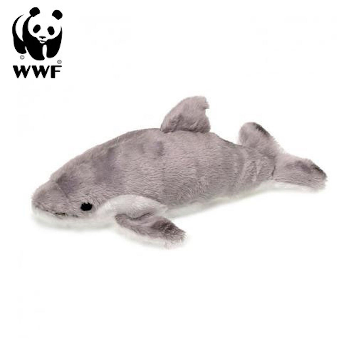 WWF Pl&uuml;schtier Delfin (grau, 15cm) lebensecht Kuscheltier Stofftier NEU - Bild 1