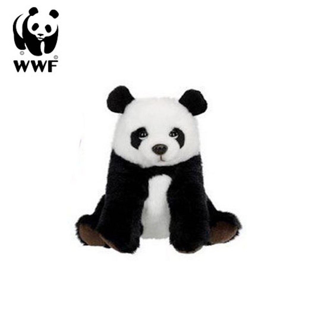 WWF Pl&uuml;schtier Panda (14cm) lebensecht Kuscheltier Stofftier Pandab&auml;r B&auml;r - Bild 1