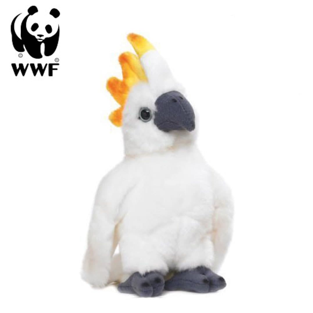 WWF Pl&uuml;schtier Kakadu Papagei (mit Sound, 14cm) lebensecht Kuscheltier Stofftier - Bild 1
