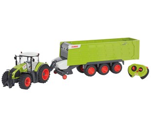 Claas ferngesteuerter Traktor Axion 870 + Anhänger Cargos 9600 (Maßstab 1:16) Trecker Trekker - Bild 1