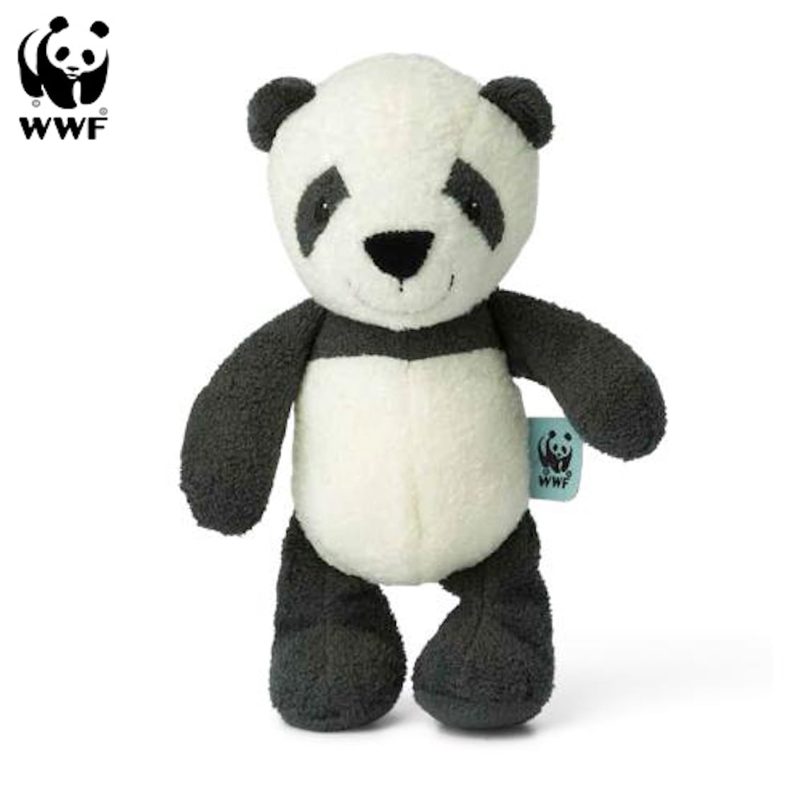 WWF Cub Club - Panu der Panda (22cm) mit Gl&ouml;ckchen Kuscheltier Stofftier f&uuml;r Kleinkinder - Bild 1