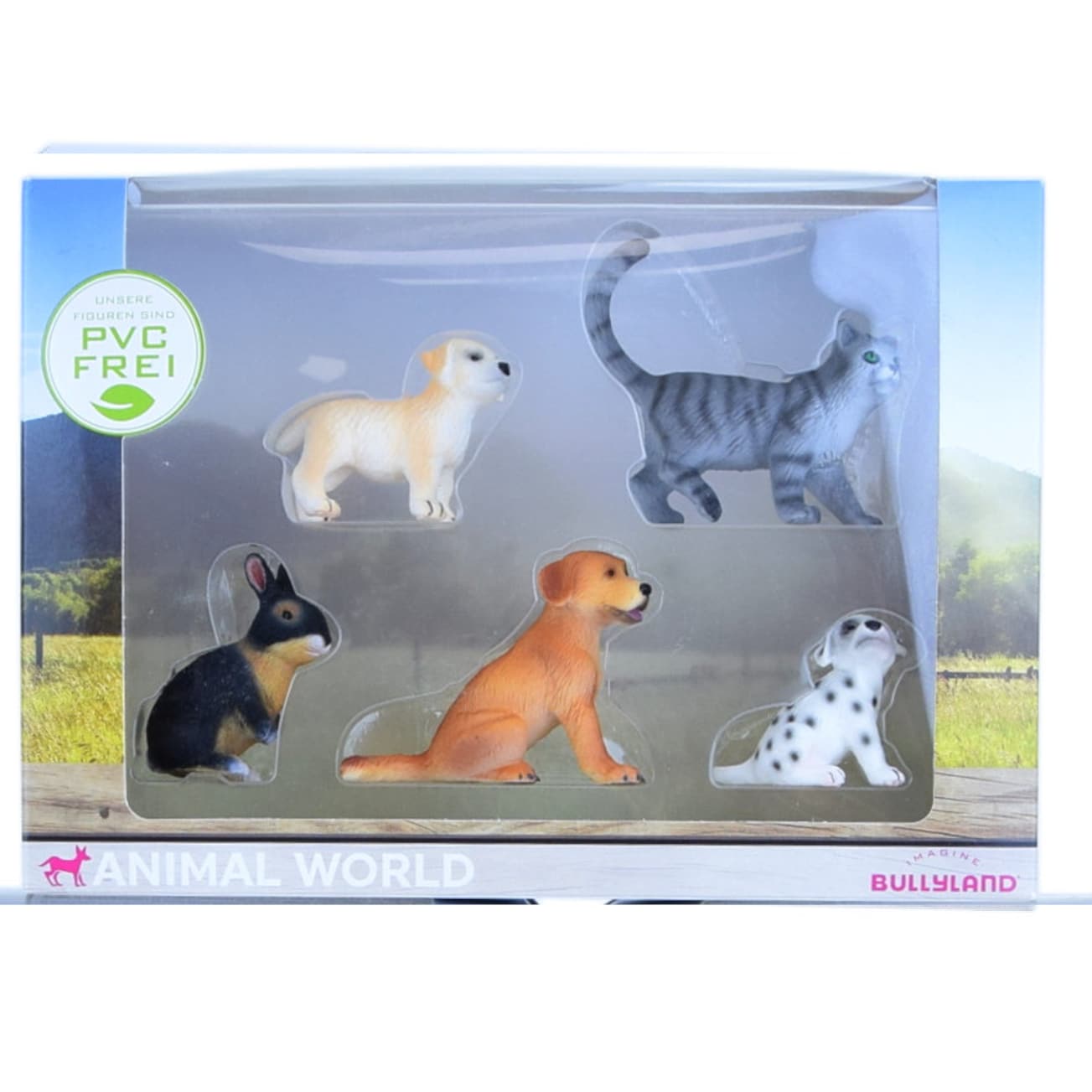 Bullyland Animal World Hunde Katzen Hase PVC-frei Tierfiguren Kinder Sammelfiguren - Bild 1