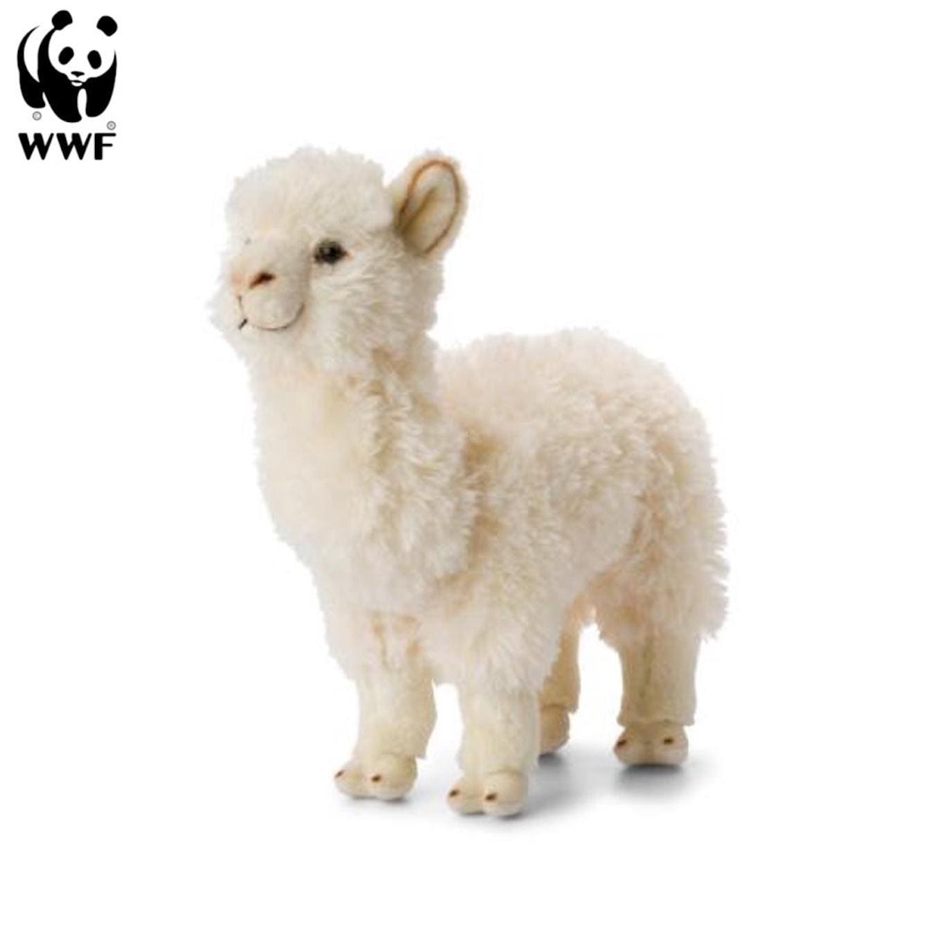 Pl&uuml;schtier Alpaka (31cm, wei&szlig;) WWF lebensecht Kuscheltier Stofftier Alpaca Kamel S&uuml;damerika - Bild 1