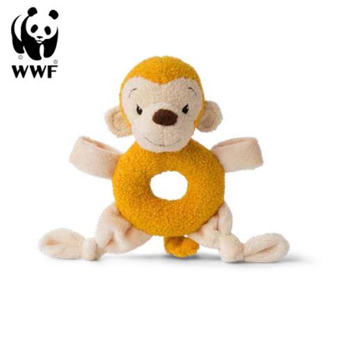 Cub Club - Greifring Mago das &Auml;ffchen (gelb, 15cm) f&uuml;r Kleinkinder Affe Spielzeug - Bild 1