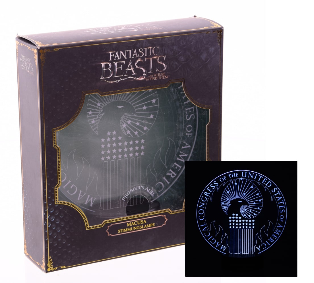 Phantastische Tierwesen Stimmungslampe - MACUSA (24cm) Harry Potter Lampe Deko Dekoration - Bild 1