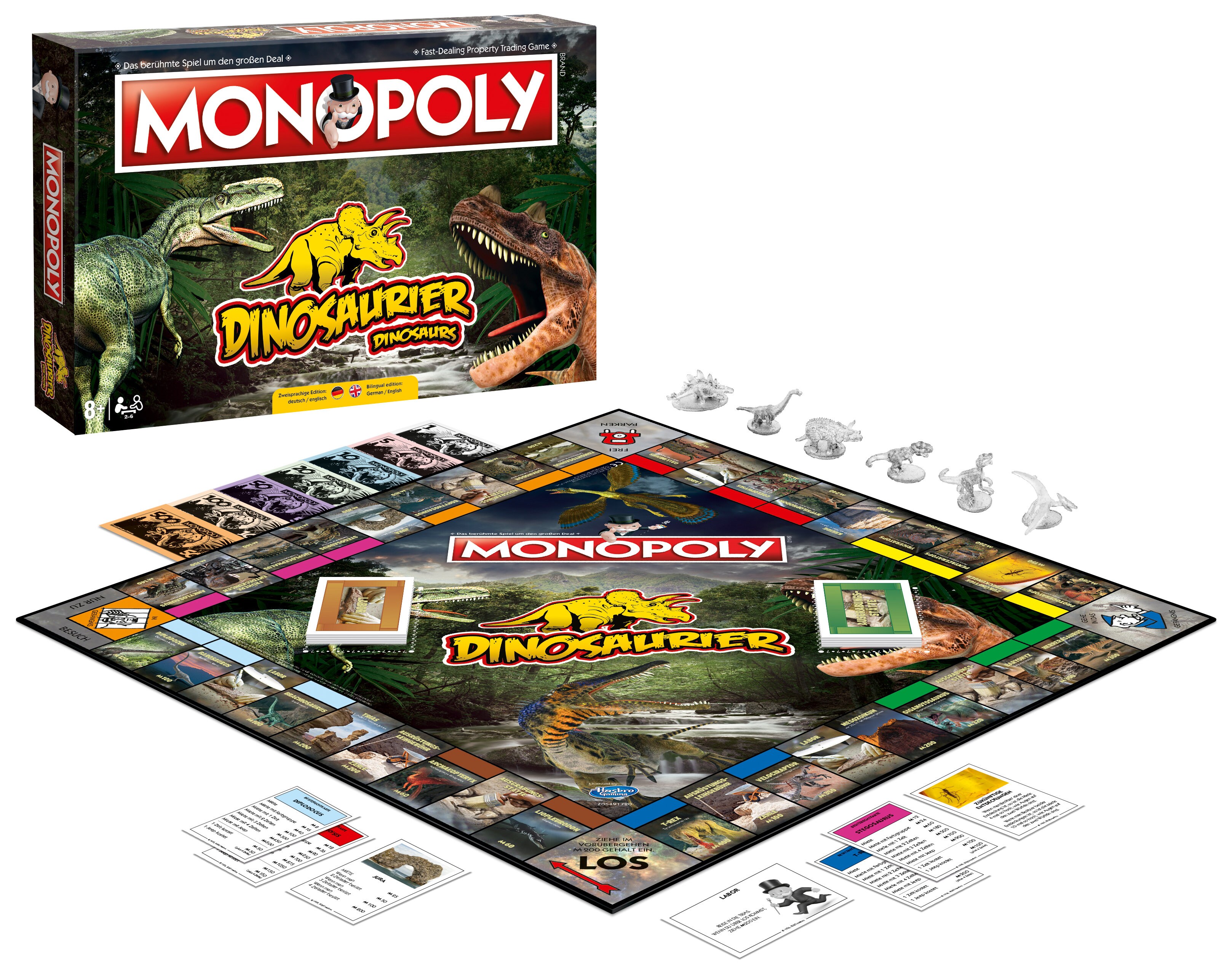 Monopoly Dinosaurier Dino Edition Gesellschaftsspiel Brettspiel Spiel - Bild 1