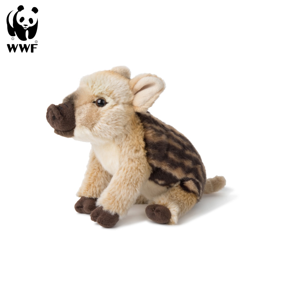WWF Pl&uuml;schtier Wildschwein Frischling (23cm) lebensecht Kuscheltier Stofftier Pl&uuml;schfigur - Bild 1