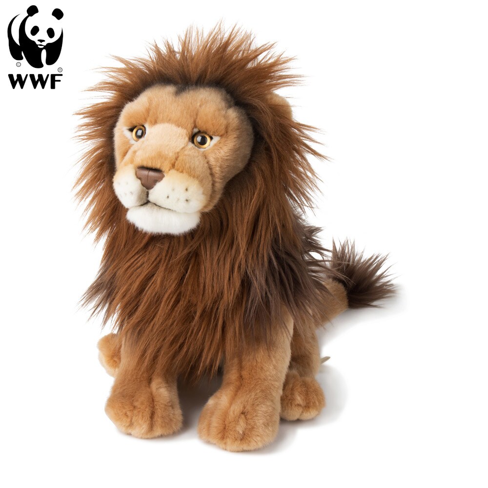 WWF Plüschtier Löwe (19 Cm) – Lebensecht, Flauschig, Mit Spende Für Den Artenschutz