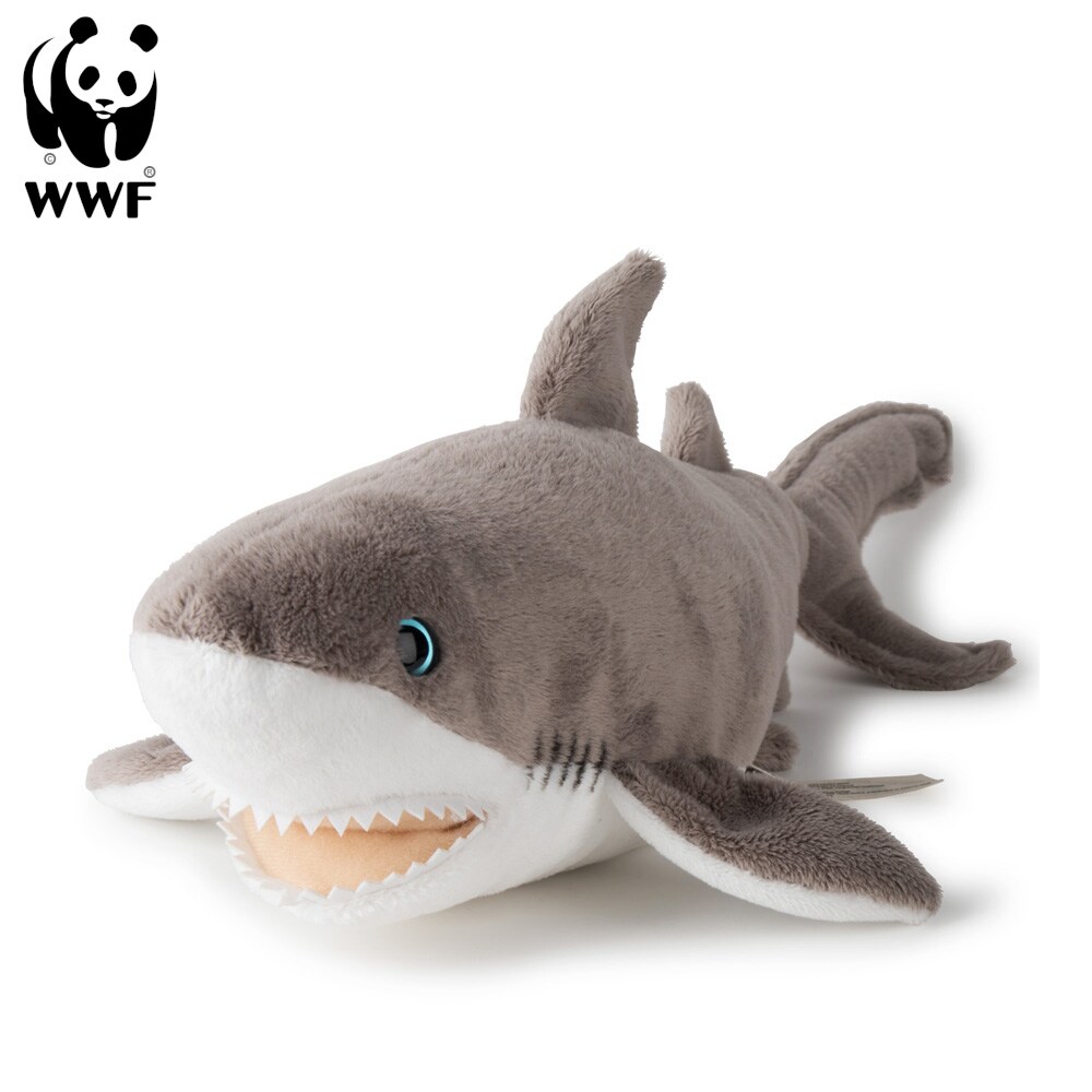 WWF Pl&uuml;schtier Wei&szlig;er Hai (38cm) lebensecht Kuscheltier Stofftier Pl&uuml;schfigur Hai - Bild 1