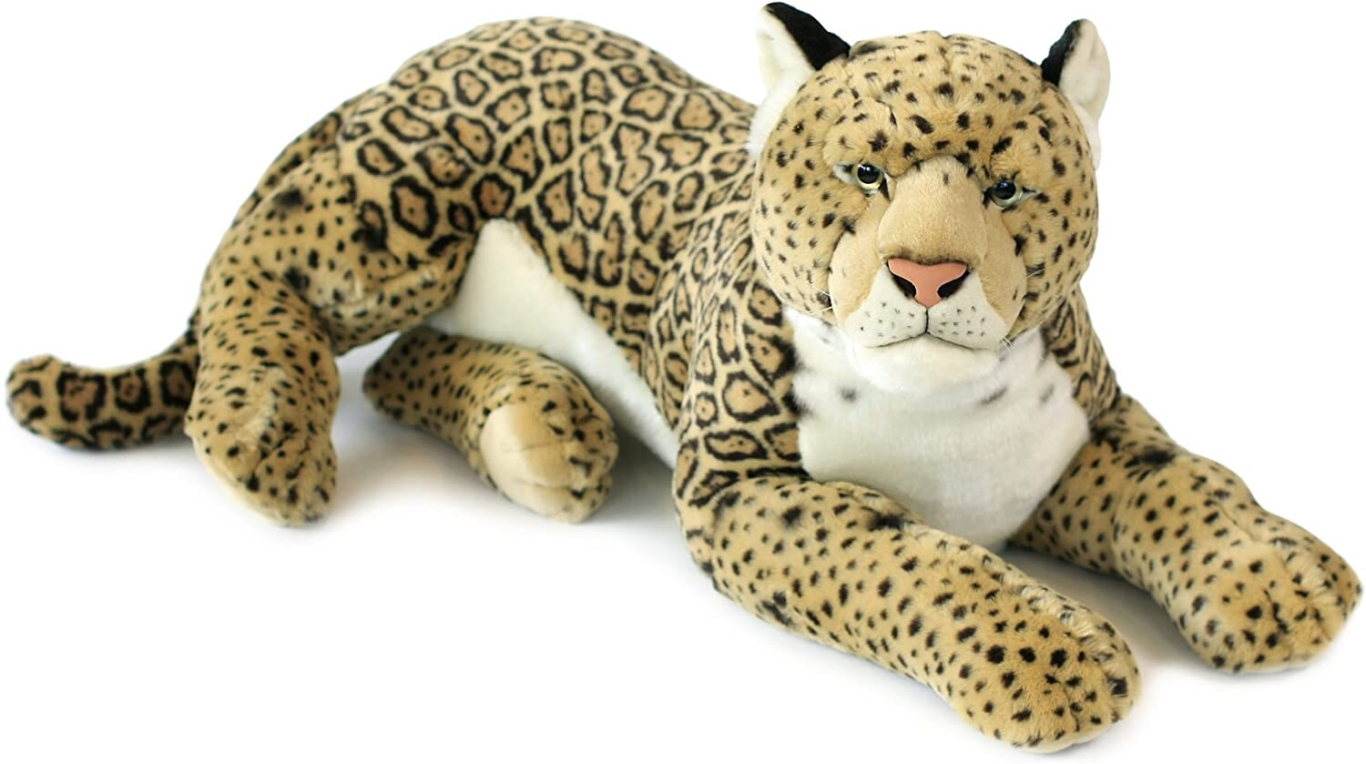 ACP Plüschtier Jaguar (liegend, 81cm) lebensecht Kuscheltier Stofftier Plüschfigur Riesenplüsch