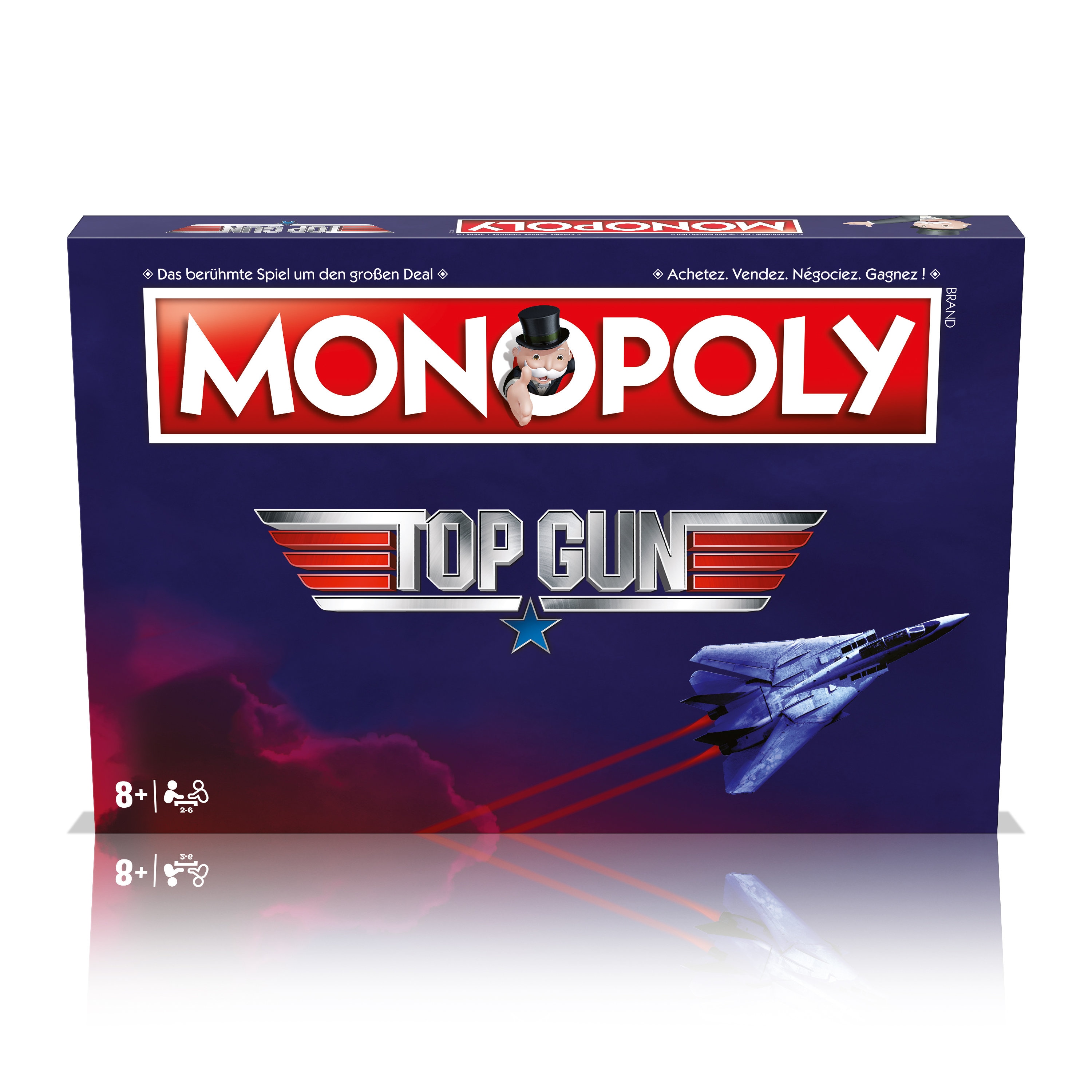 Monopoly Top Gun Deutsch Franz&ouml;sisch Edition Spiel Brettspiel Gesellschaftsspiel - Bild 1