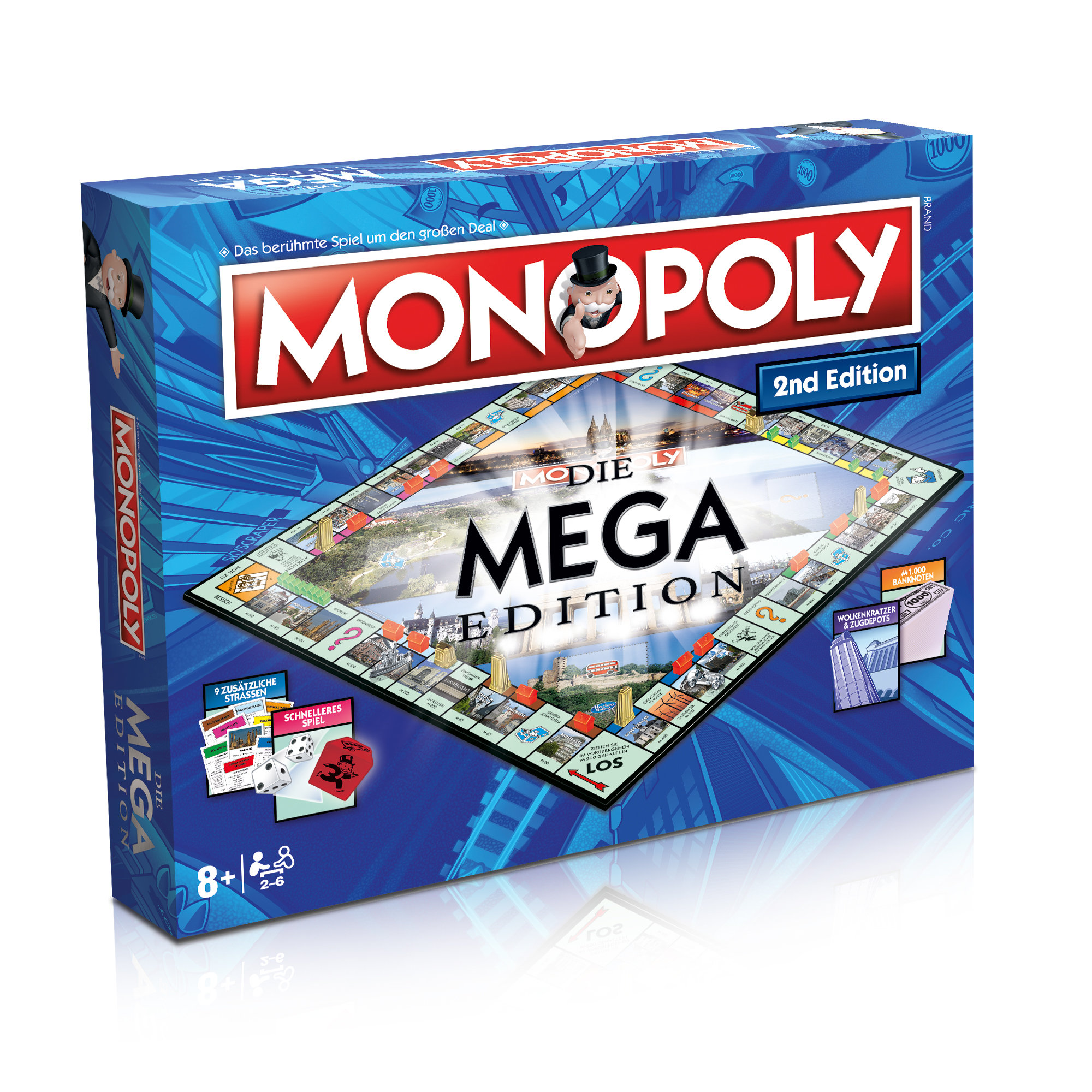 Monopoly Mega 2nd Edition Gesellschaftsspiel Brettspiel Spiel Auflage - Bild 1