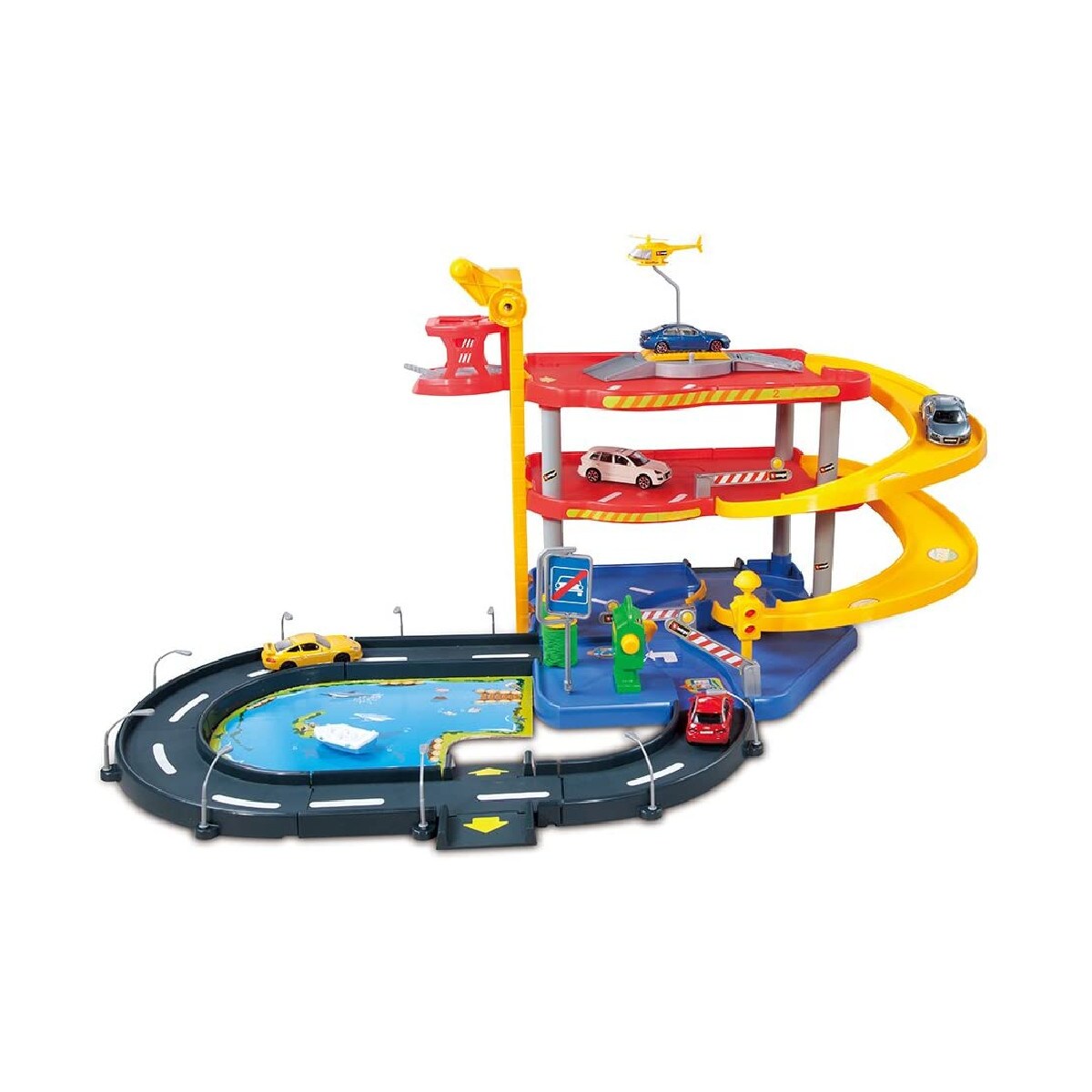 Bburago 18-30025 - Spielset - Street Fire Parkgarage Spielgarage Parkhaus Spielzeugautos
