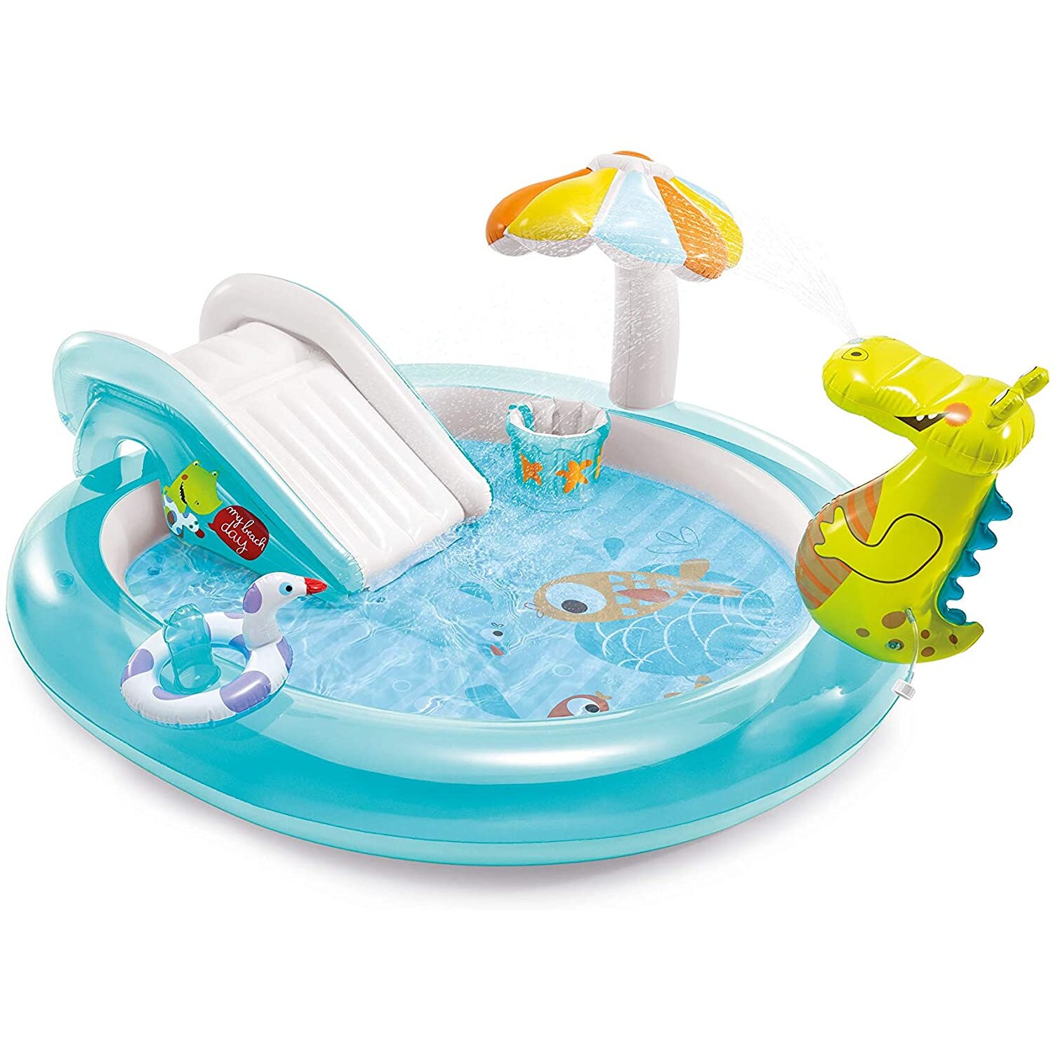 Intex 57165NP Playcenter "Gator" Planschbecken (201x107x84cm) Garten Kinder