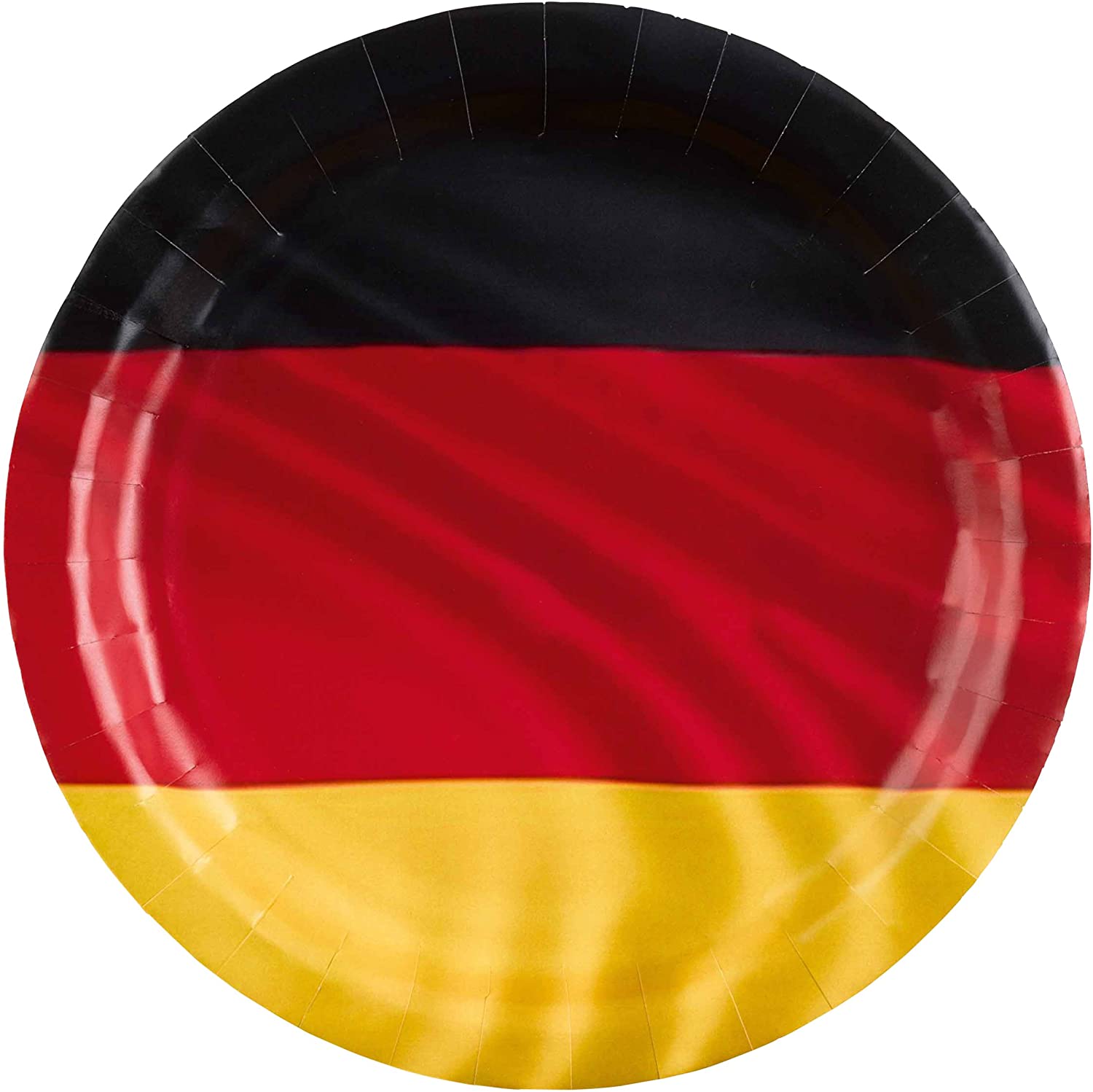 Amscan - Deutschland - Pappteller (8er Set, 23cm) Teller Grillparty Party EM WM 