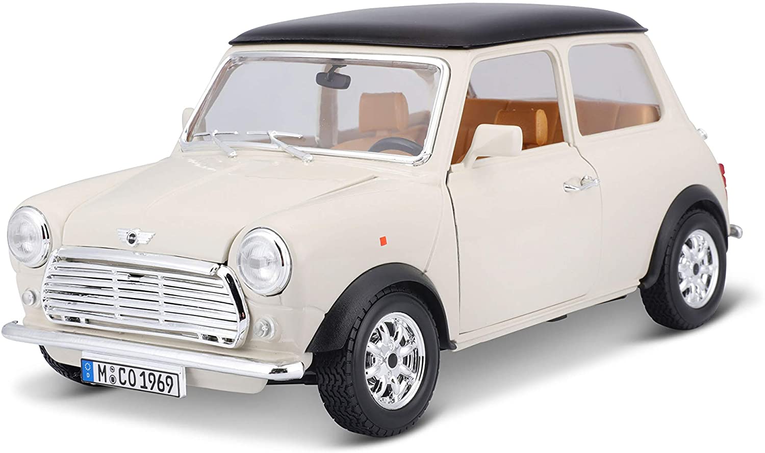 Bburago 18-12036 - Modellauto - Mini Cooper 1969 (beige, Ma&szlig;stab 1:16) - Bild 1