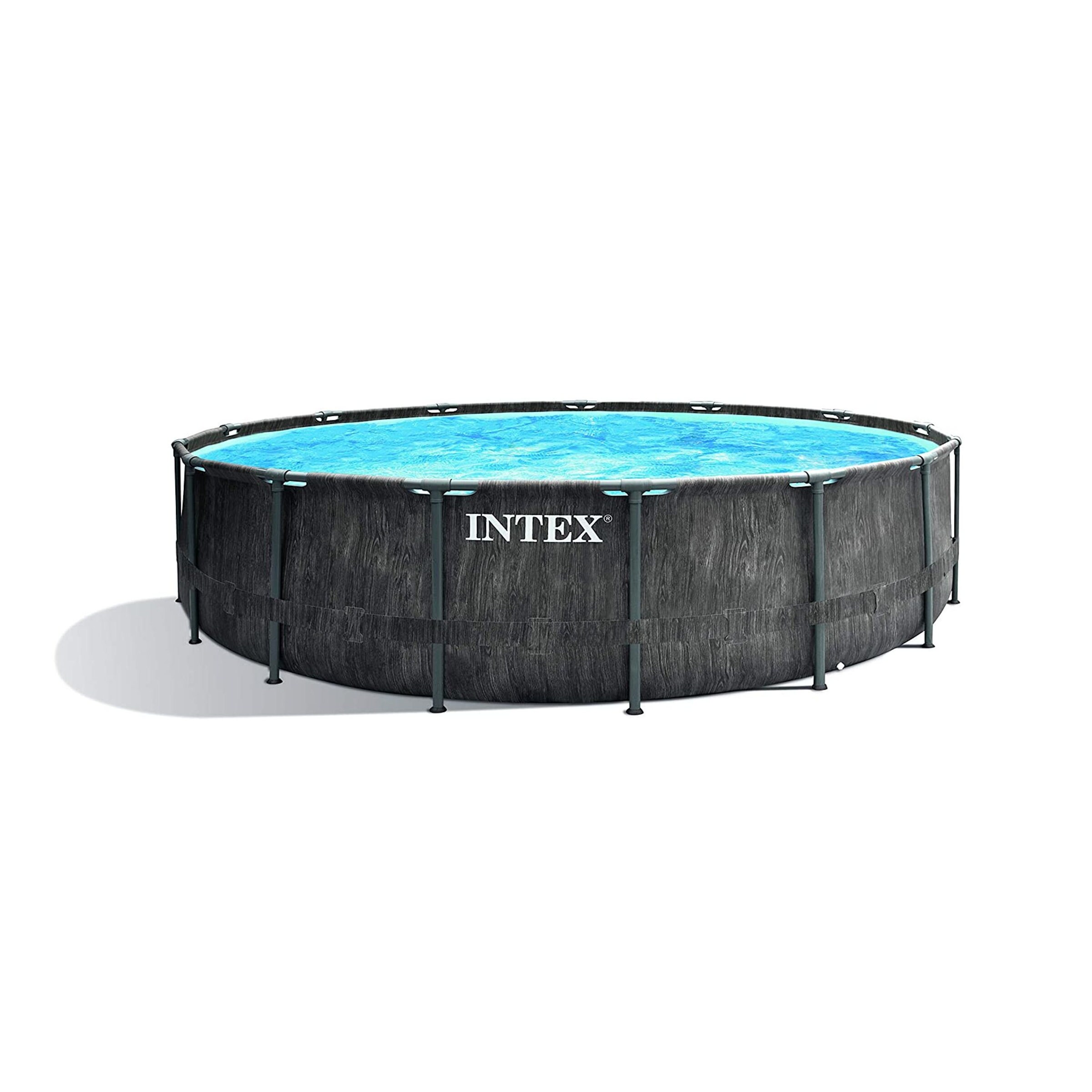 INTEX 26742GS - Greywood Prism Frame Pool (457x122cm) Gartenpool Aufstellpool - Bild 1