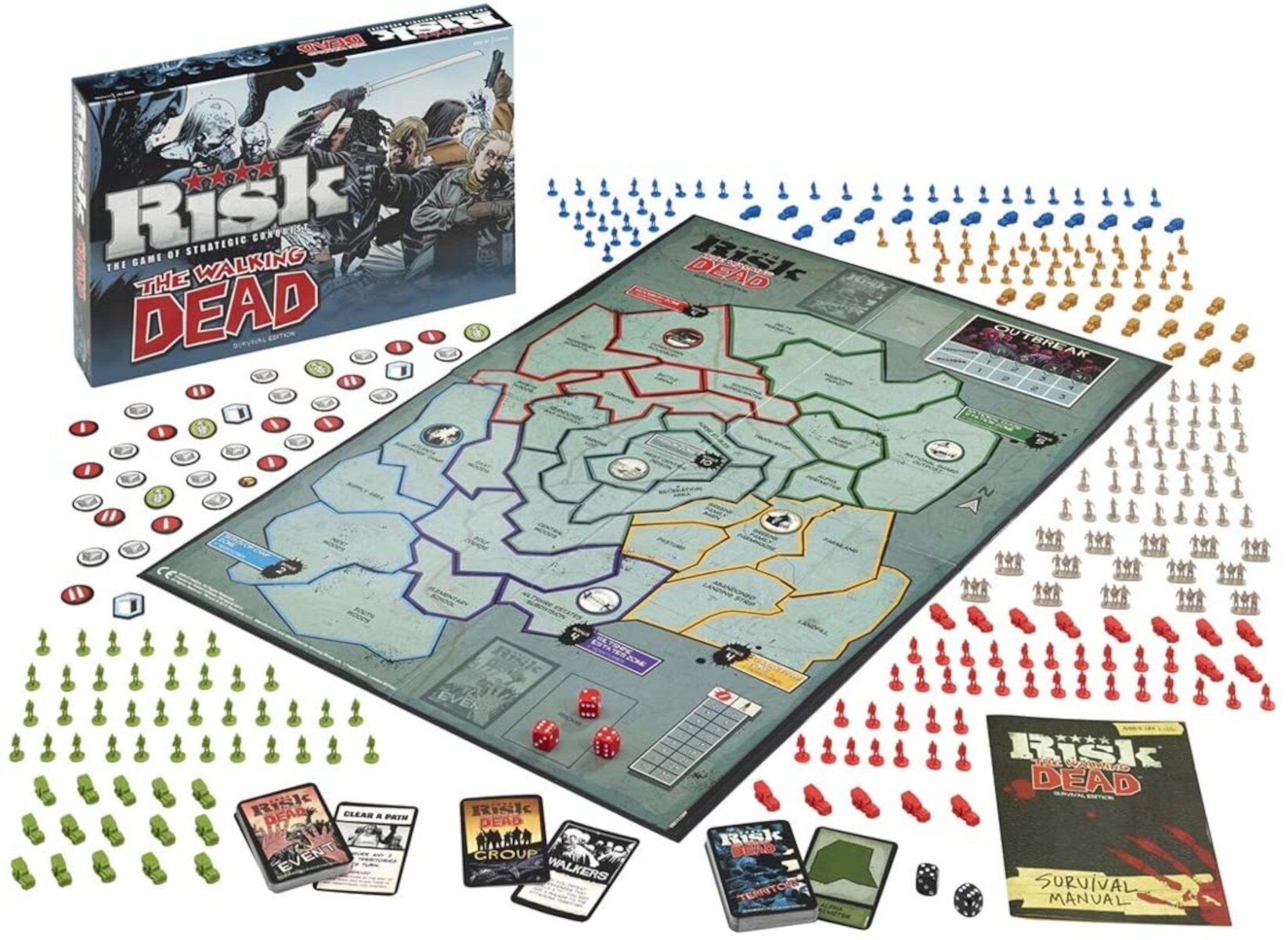 Risk - The Walking Dead - Survival Edition (englisch) Boardgame Brettspiel Game