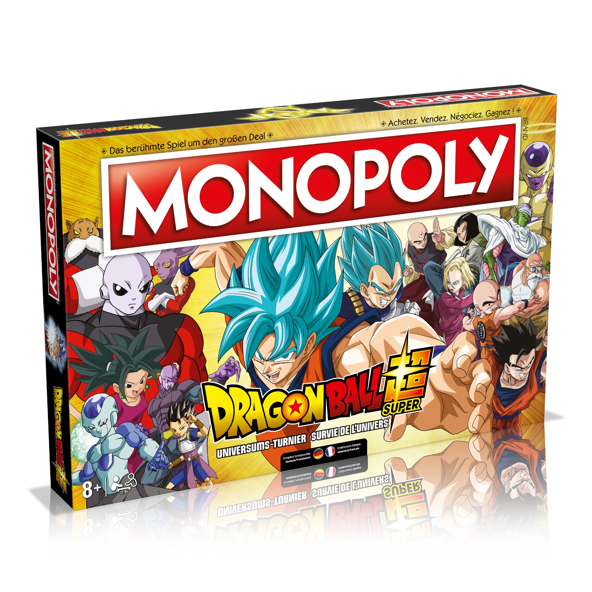 Monopoly Dragon Ball Super (deutsch/franz&ouml;sisch) Brettspiel Gesellschaftsspiel Anime - Bild 1