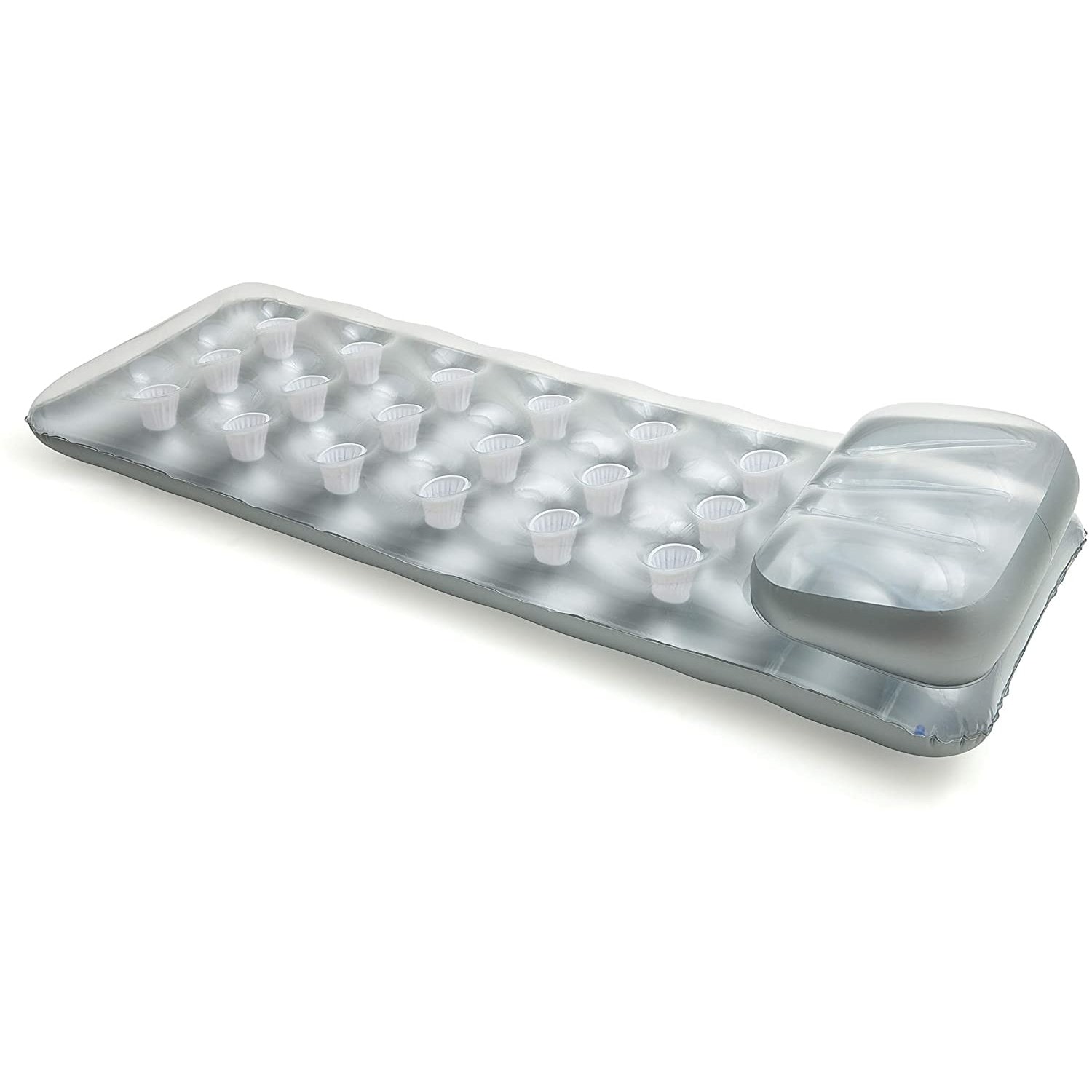 INTEX 58894EU - Luftmatratze - 18-Pocket Suntanner (grau, 188 x 71cm) - Bild 1