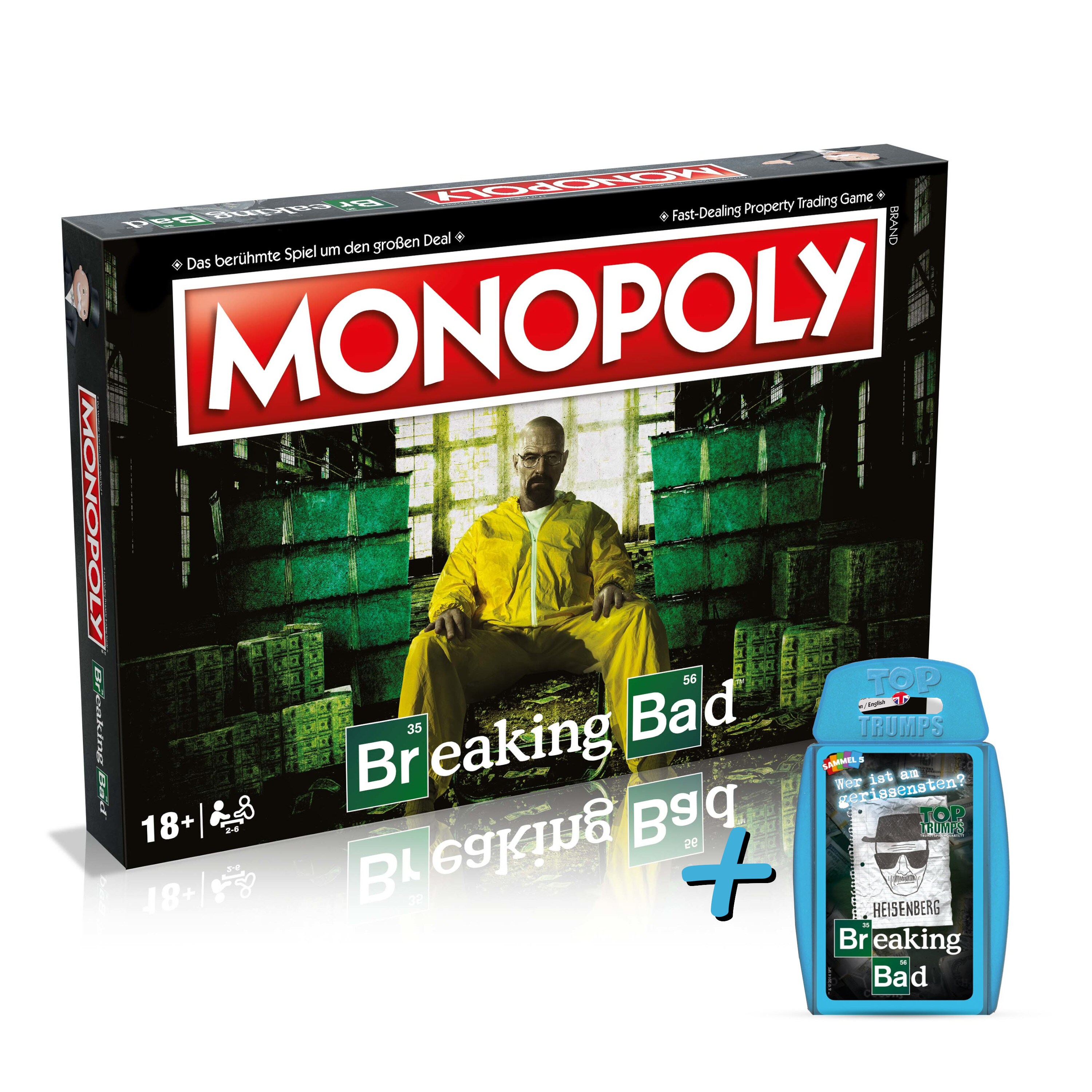 Monopoly - Breaking Bad (deutsch/englisch) + Top Trumps Brettspiel Gesellschaftsspiel - Bild 1