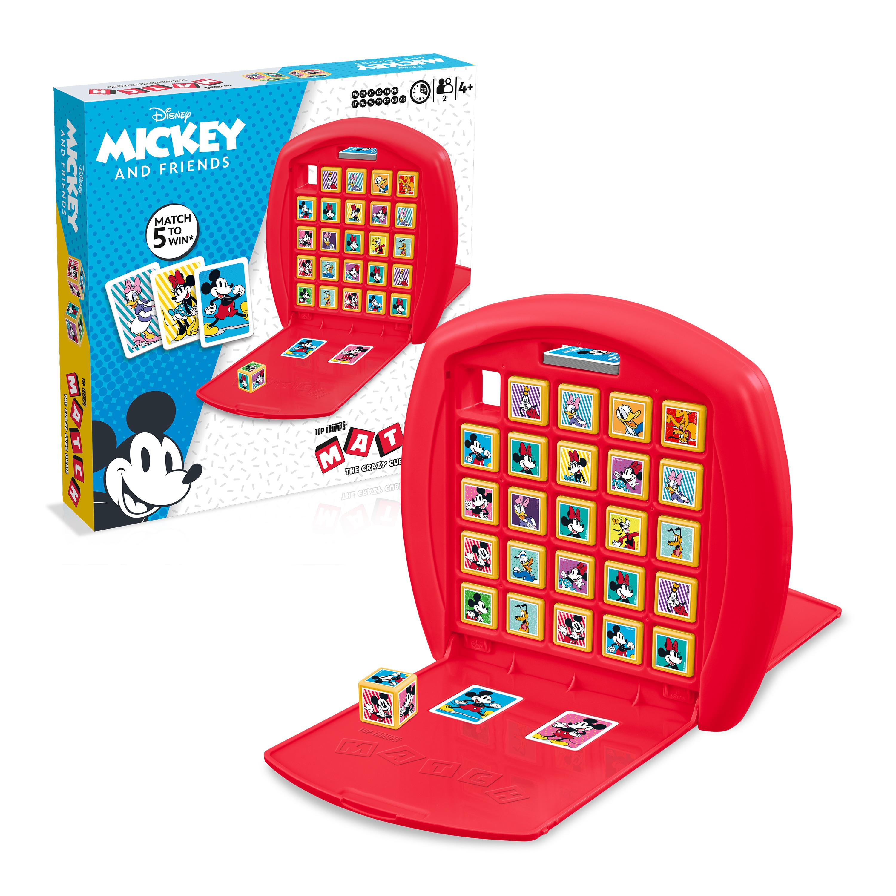 Top Trumps Match - Mickey and Friends W&uuml;rfelspiel Kinderspiel Spiel Gesellschaftsspiel Brettspiel - Bild 1