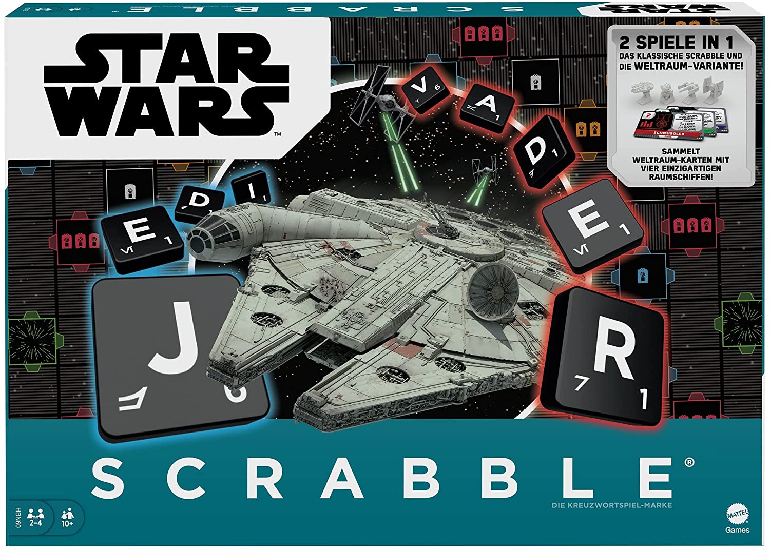 Mattel - Scrabble - Star Wars Brettspiel Gesellschaftsspiel Buchstabieren - Bild 1