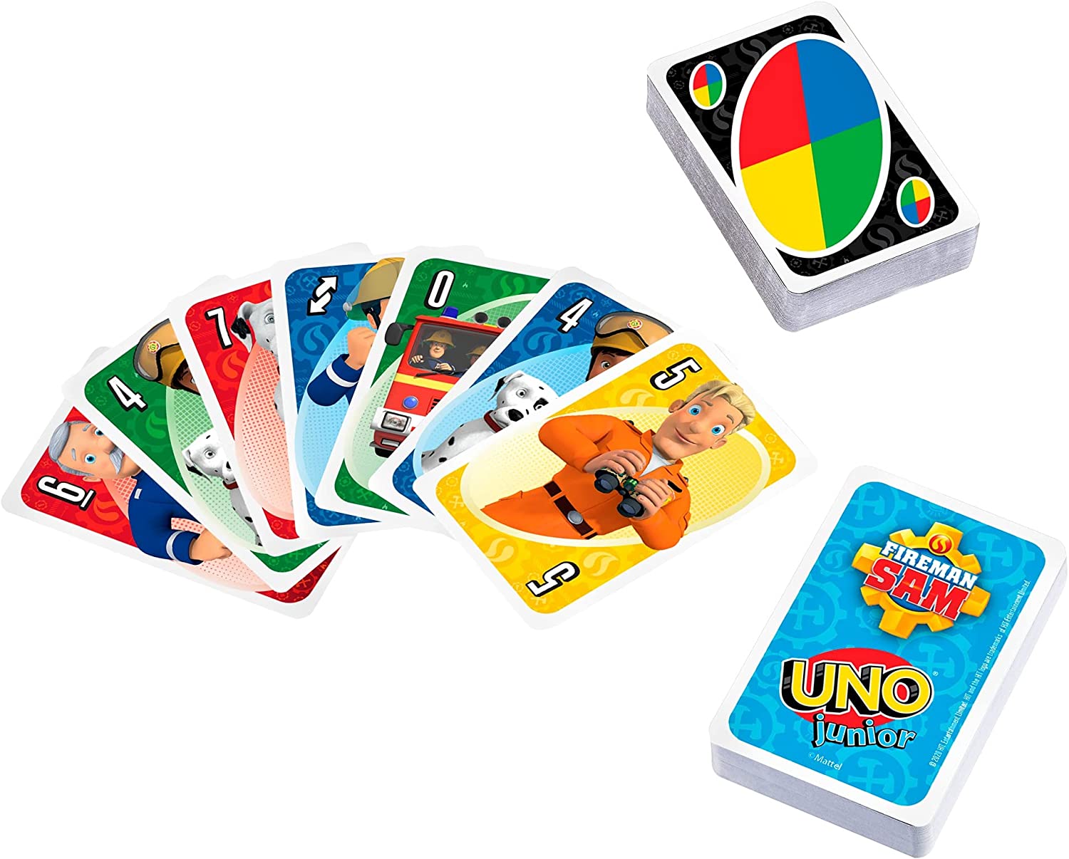 Mattel - UNO - Feuerwehrmann Sam Kartenspiel Gesellschaftsspiel - Bild 1