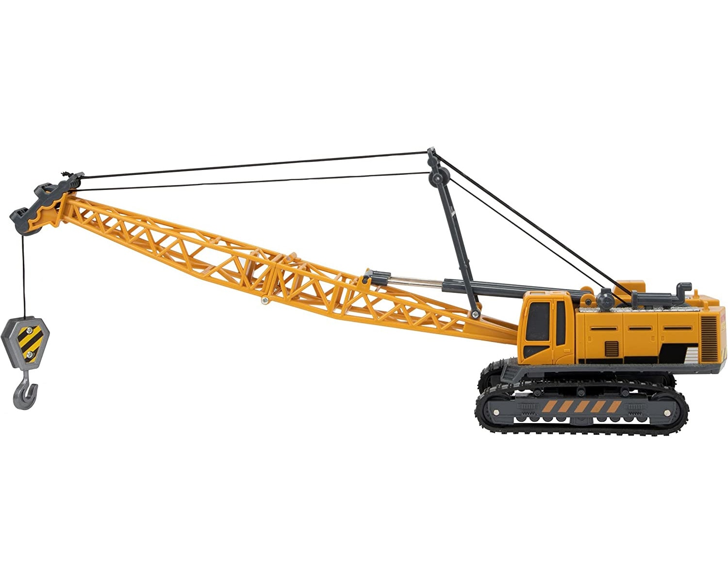 Toi-Toys Metal World Raupenkranwagen 1:55 gelb schwarz Spielzeugfahrzeug - Bild 1