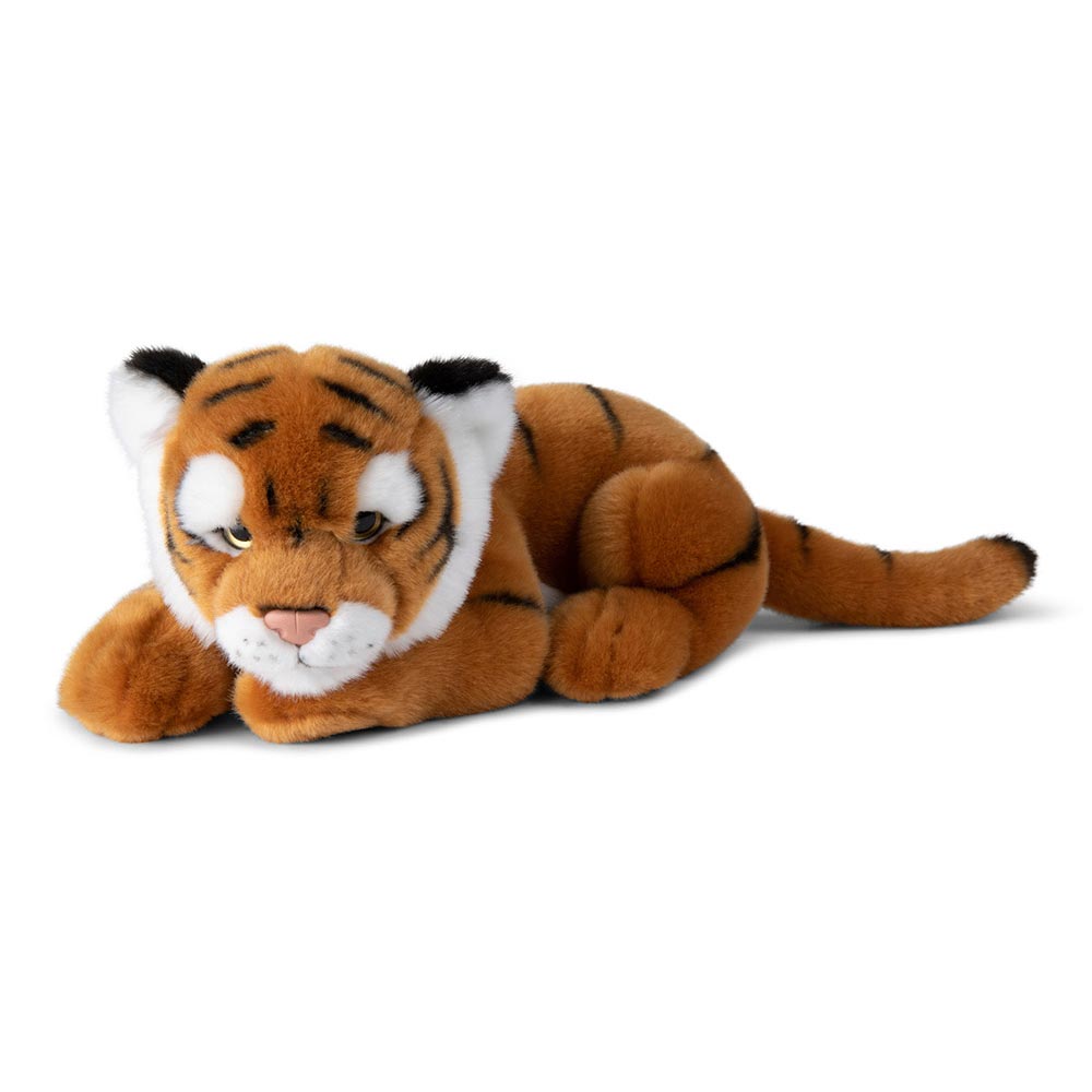 WWF - Pl&uuml;schtier - Tiger (liegend, 30cm) lebensecht Kuscheltier Stofftier Pl&uuml;schfigur - Bild 1