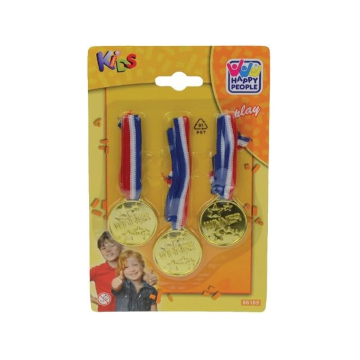 Happy People 86105 - Medaillen (gold) 3er Pack - Bild 1