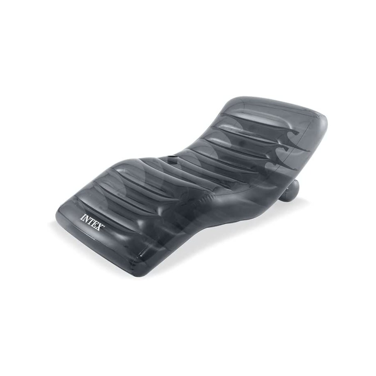 INTEX 56875EU - Lounge - Cool grey (grau, 191x99cm) mit Getr&auml;nkehalter Poolsessel aufblasbar Poolsitz - Bild 1