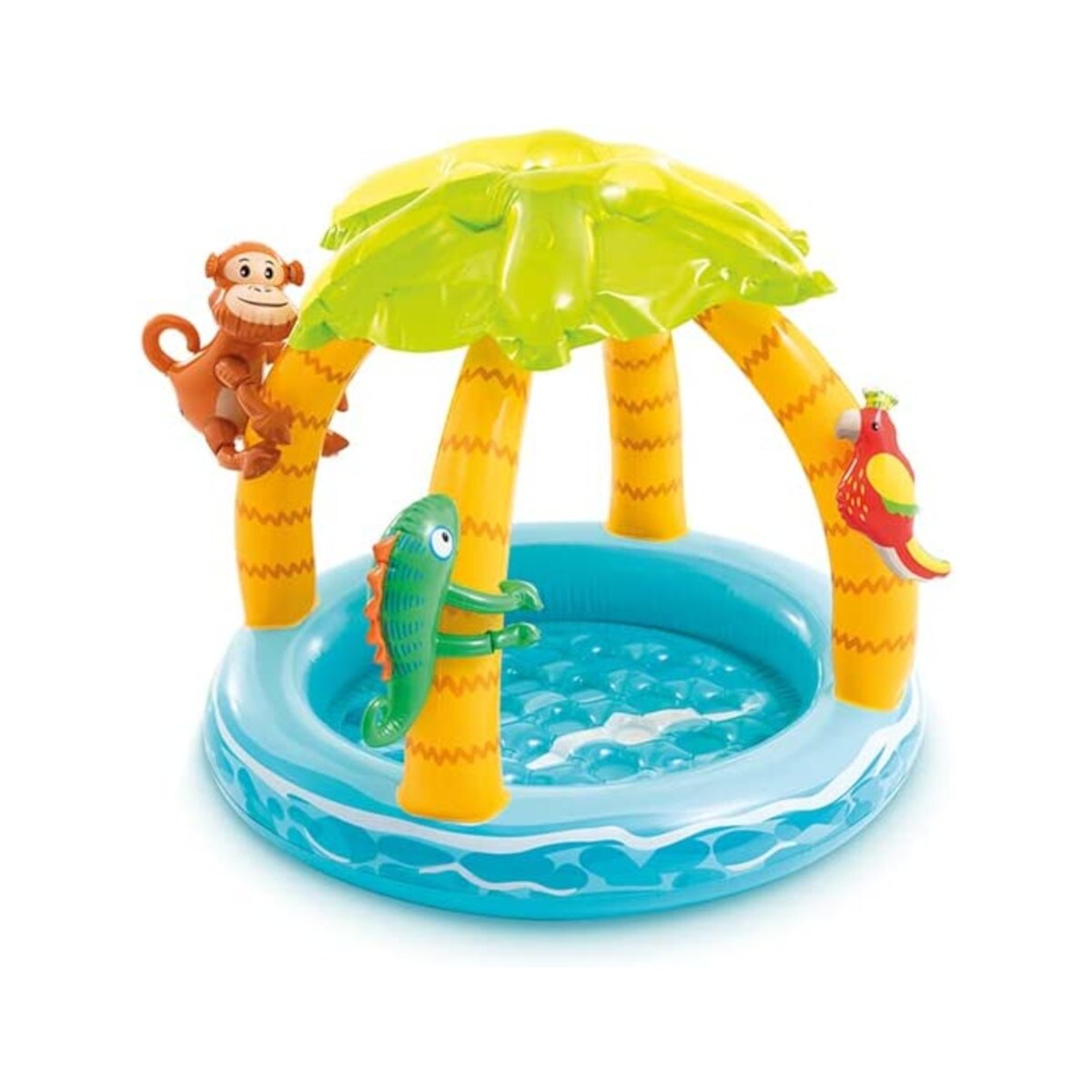 INTEX 58417NP - Planschbecken - Tropical Island Babypool (102x86cm) Kinderplanschbecken - Bild 1
