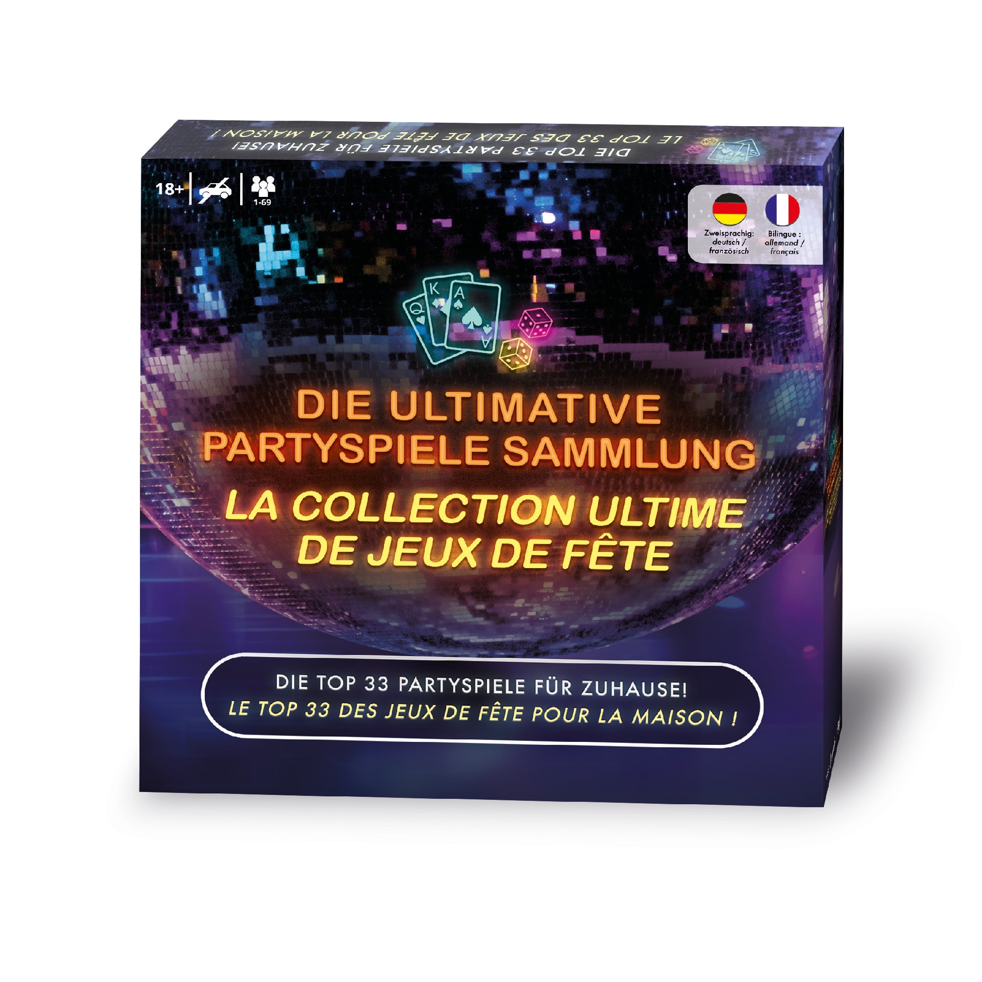 Die ultimative Partyspiele Sammlung &ndash; 33 Spiele f&uuml;r Zuhause (Deutsch & Franz&ouml;sisch) - Bild 1